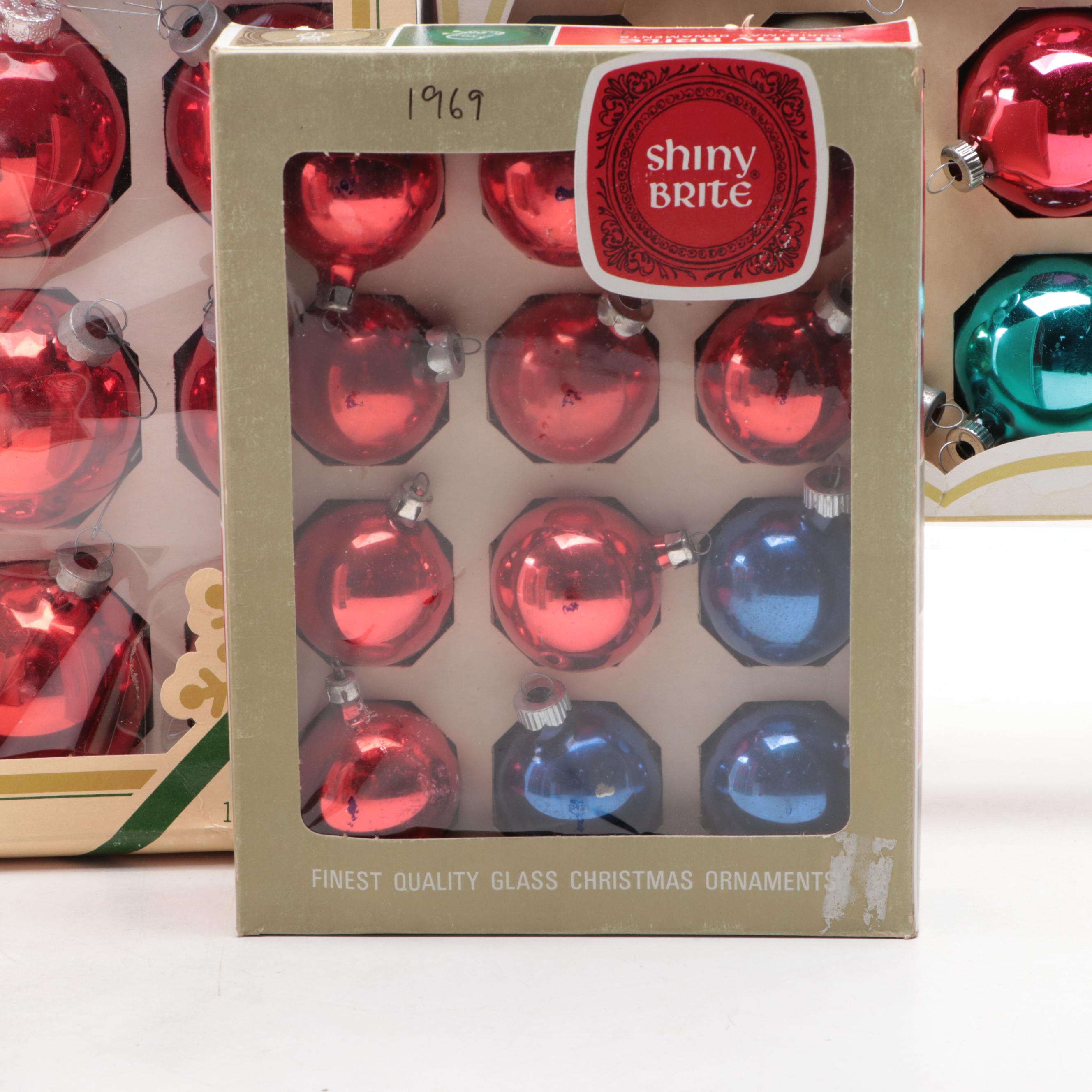 Shiny Brite, Vitbis and other Glass Christmas Ornaments