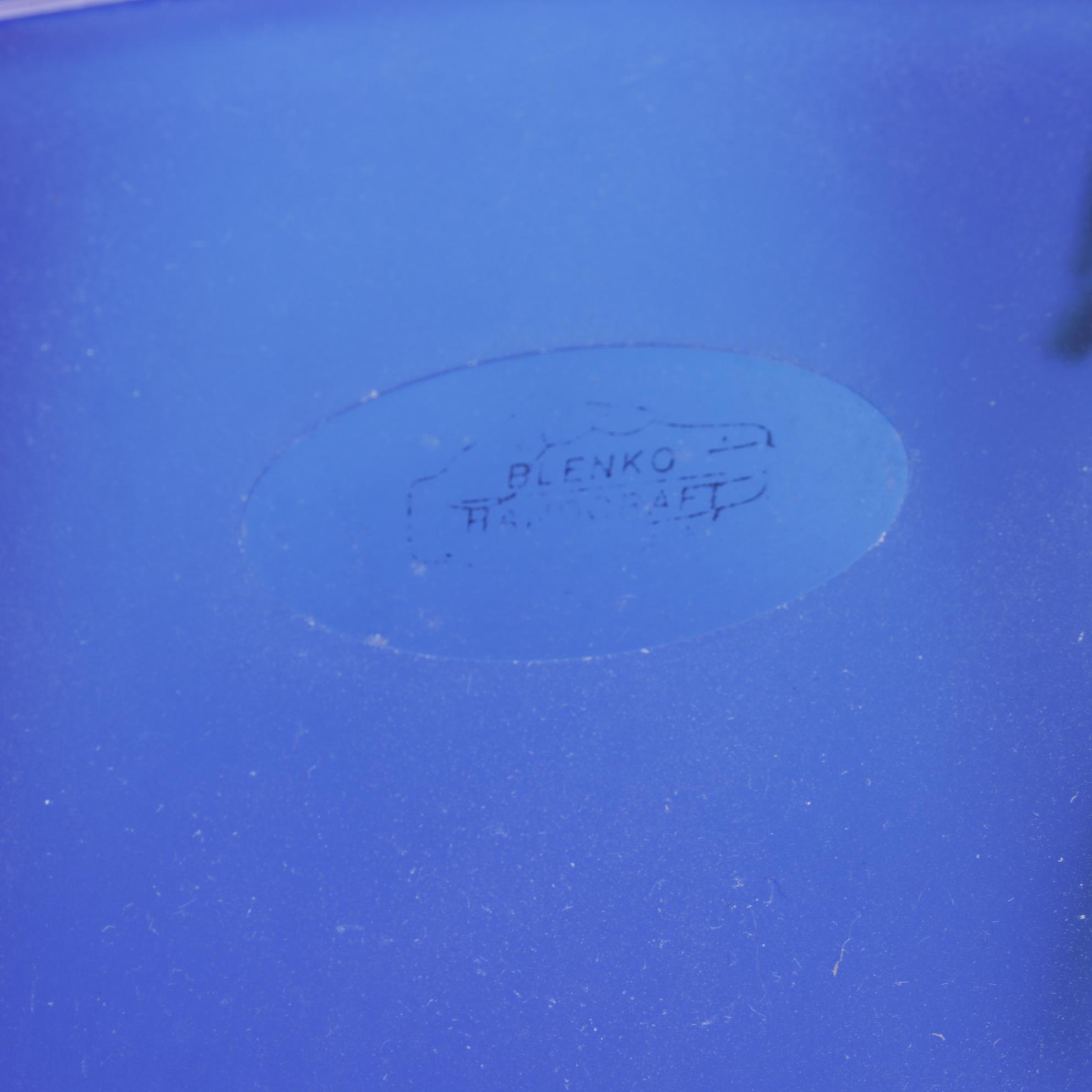 Blenko Cobalt Blue Art Glass Pitcher and Vase Collection