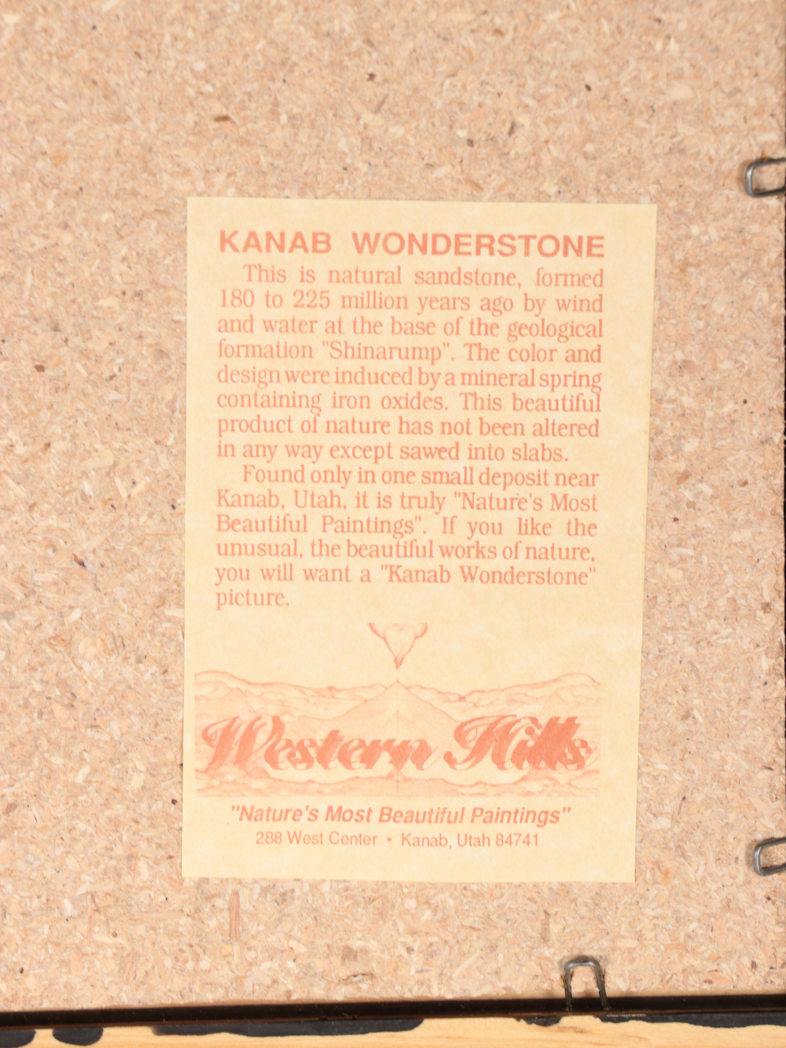 Kanab Wonderstone Natural Sandstone Mounted Slab