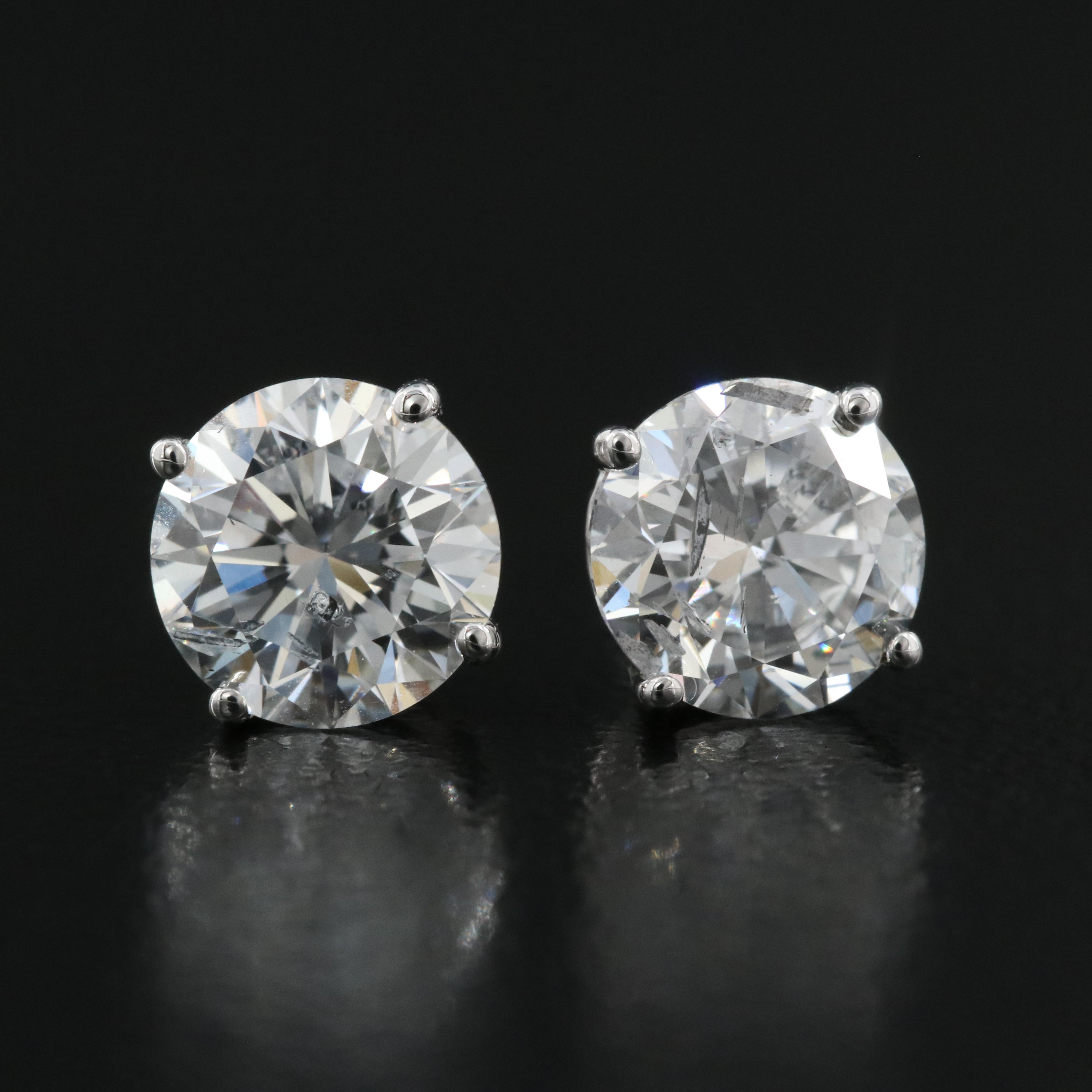 14K 1.73 CTW Lab Grown Diamond Stud Earrings