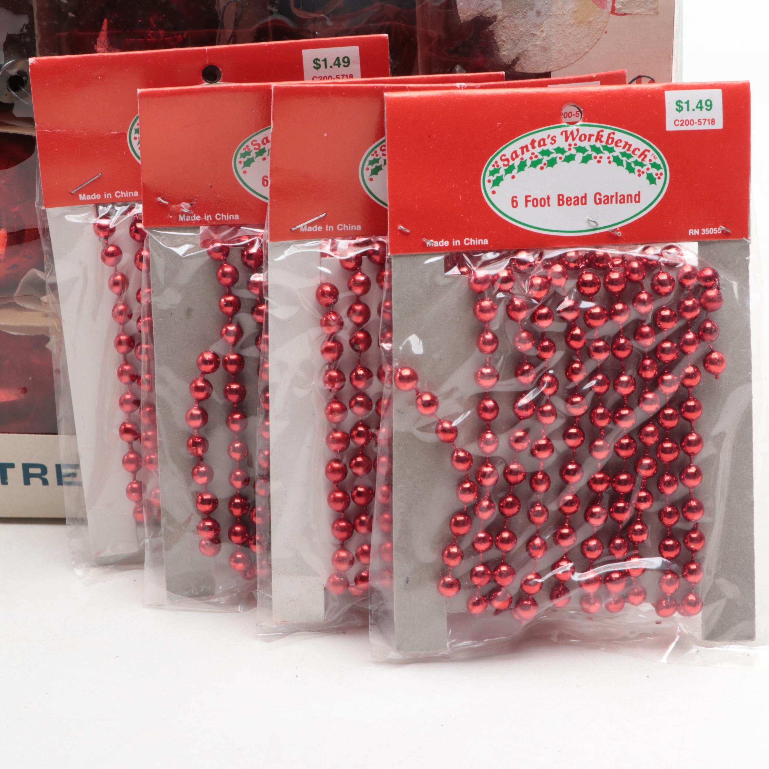 Shiny Brite and Other Blown Glass Christmas Ornaments, Mid-20th Century