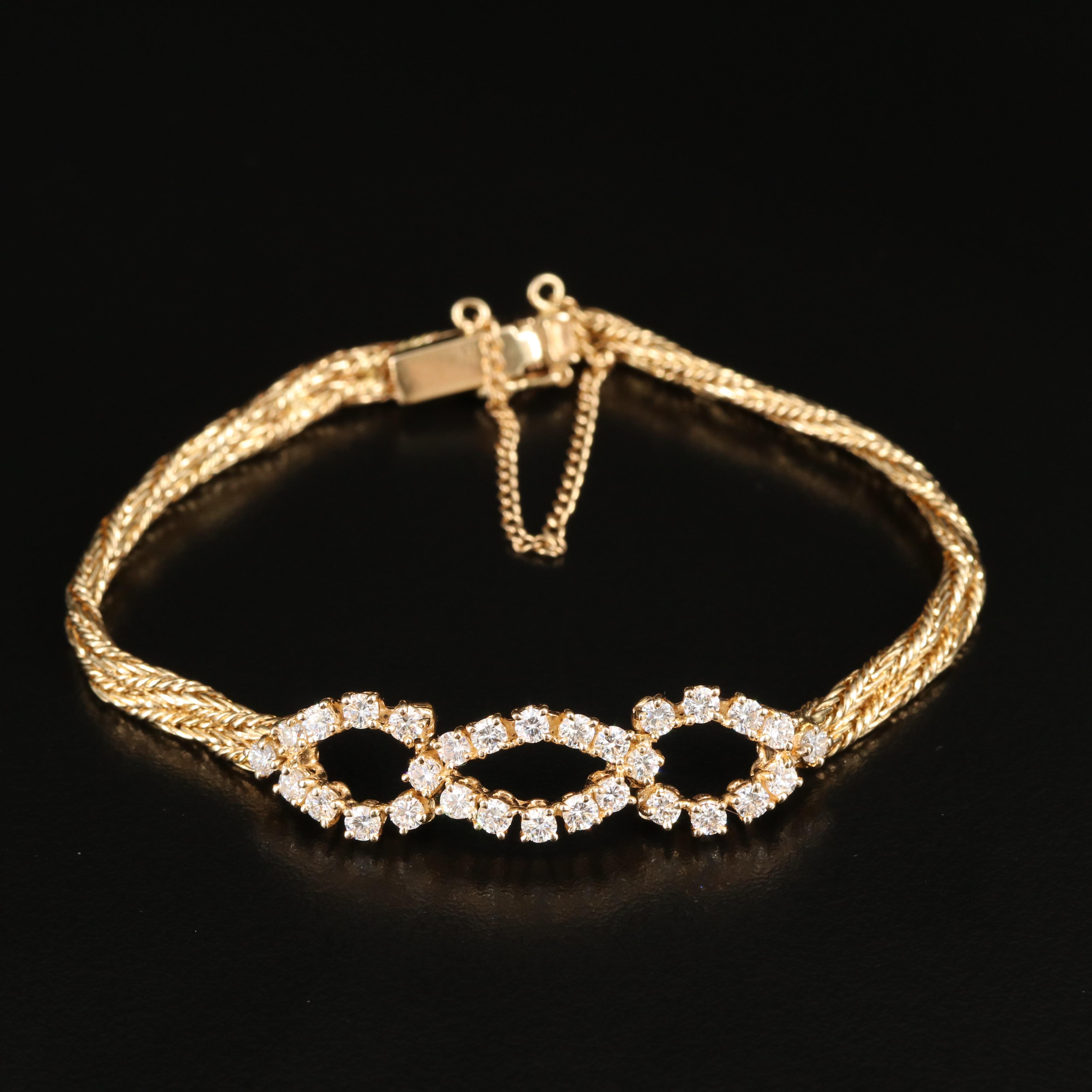 14K 1.50 CTW Diamond Bracelet