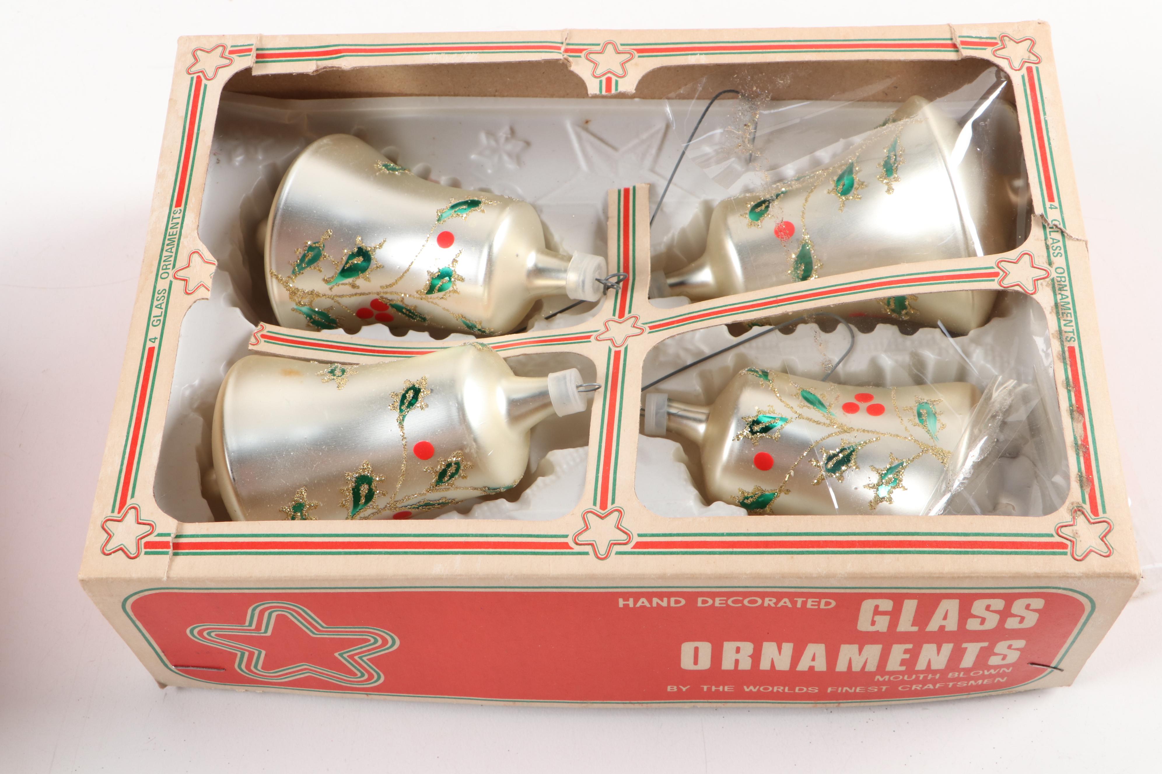 Ukrainian Blown Glass Tree Topper with Blown Glass and More Christmas Ornaments