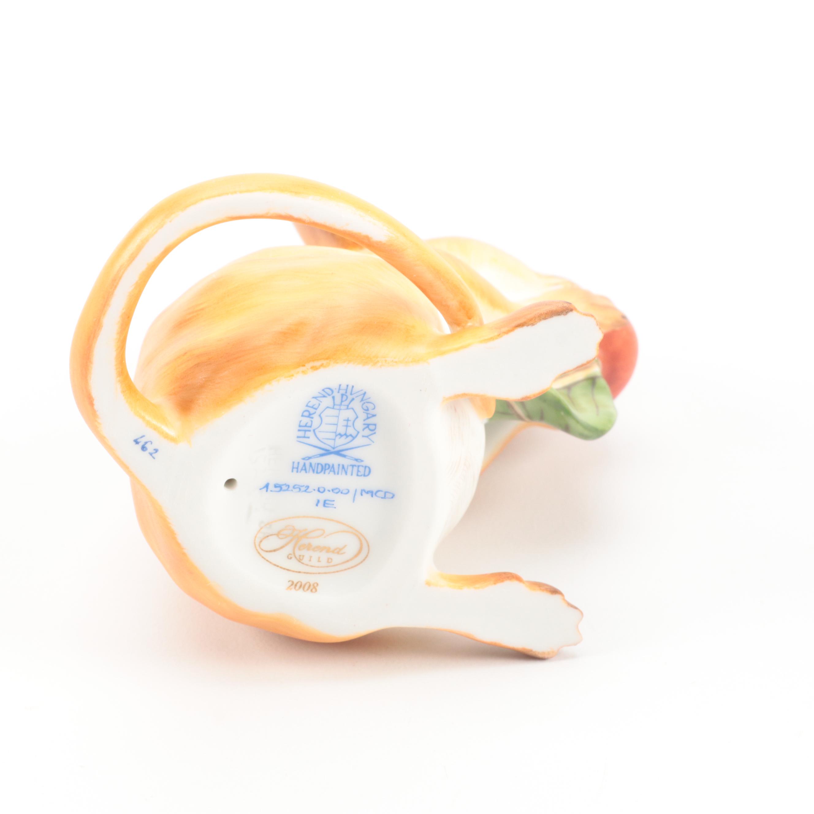 Herend Guild Natural "Meadow Mouse" Porcelain Figurine, 2008