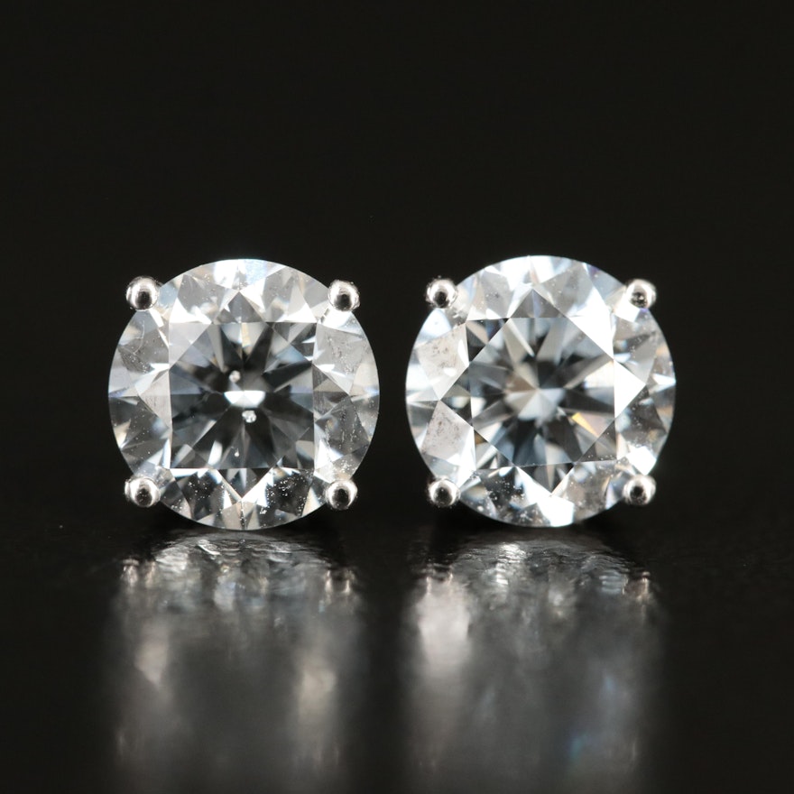 14K 1.82 CTW Lab Grown Diamond Stud Earrings