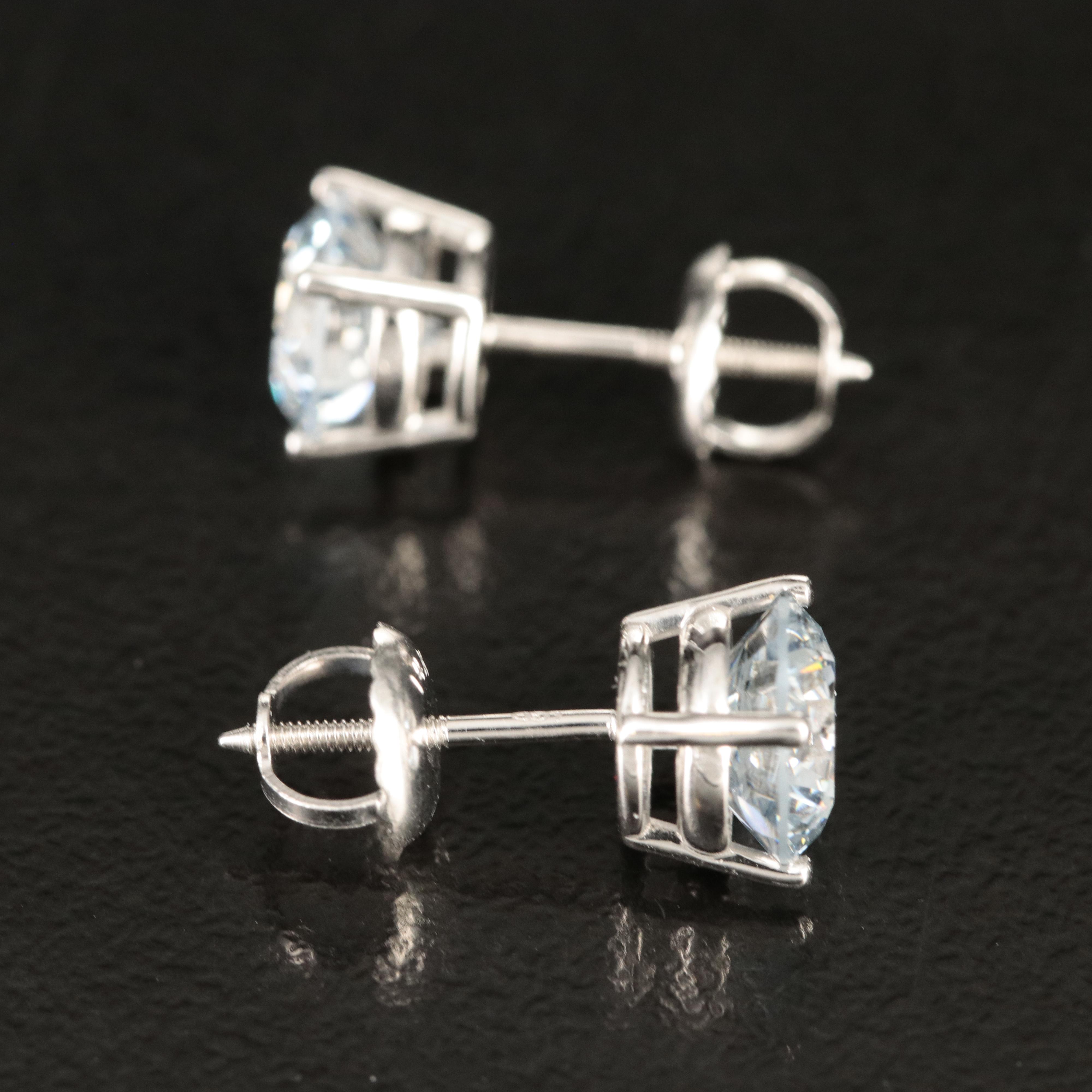 14K 1.82 CTW Lab Grown Diamond Stud Earrings
