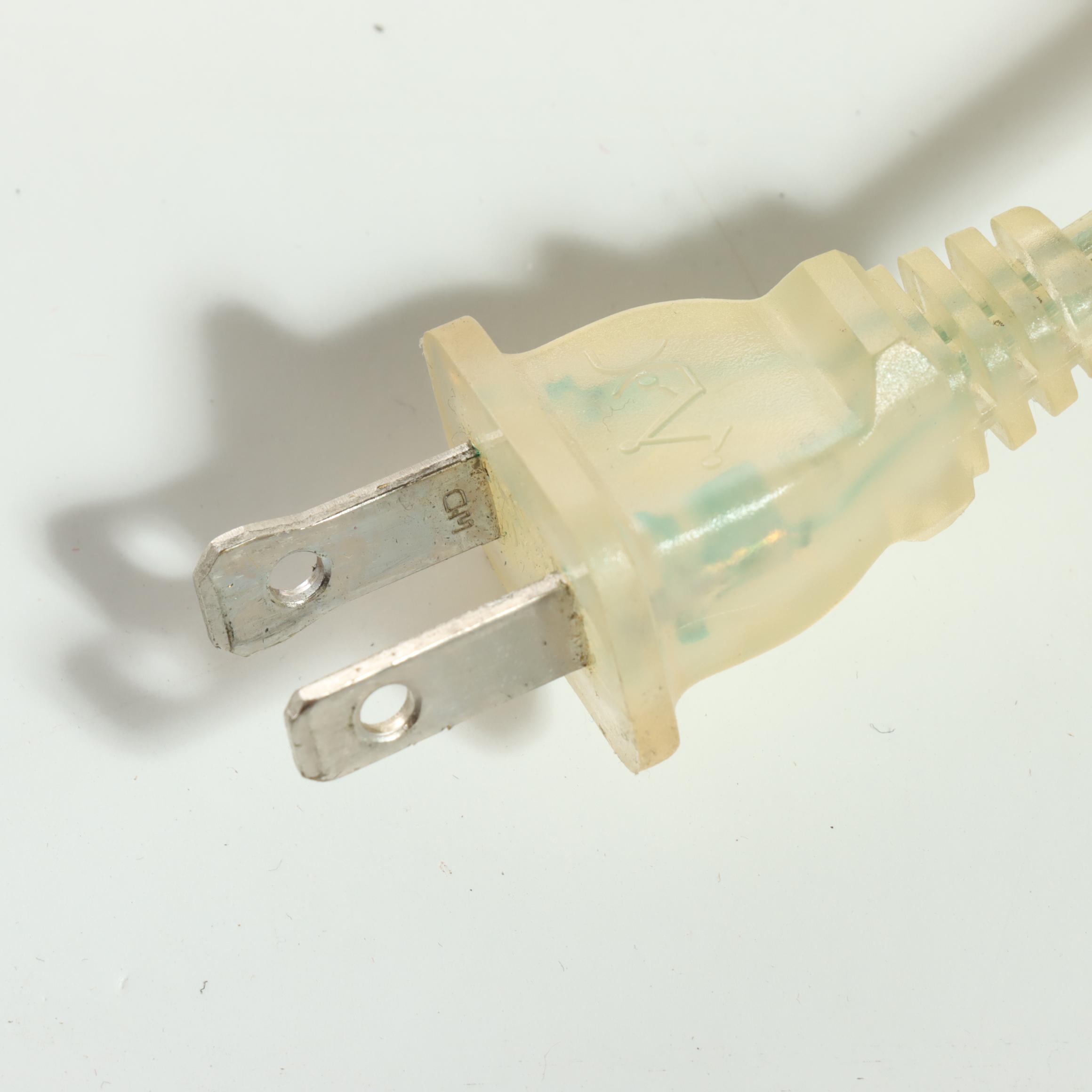 Pair of Chromed Metal Floor Lamps, Contemporary