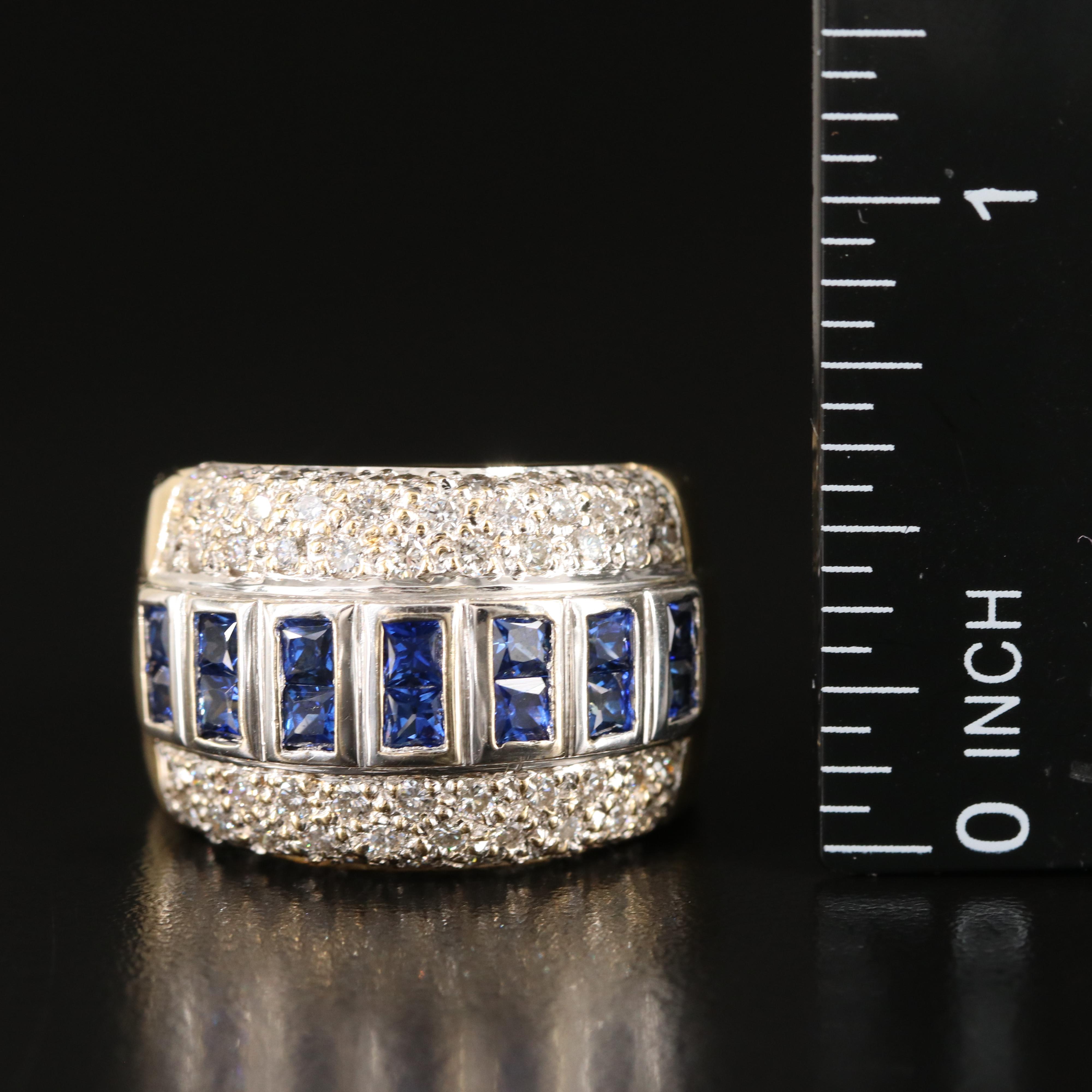 18K Sapphire and 1.05 CTW Diamond Ring