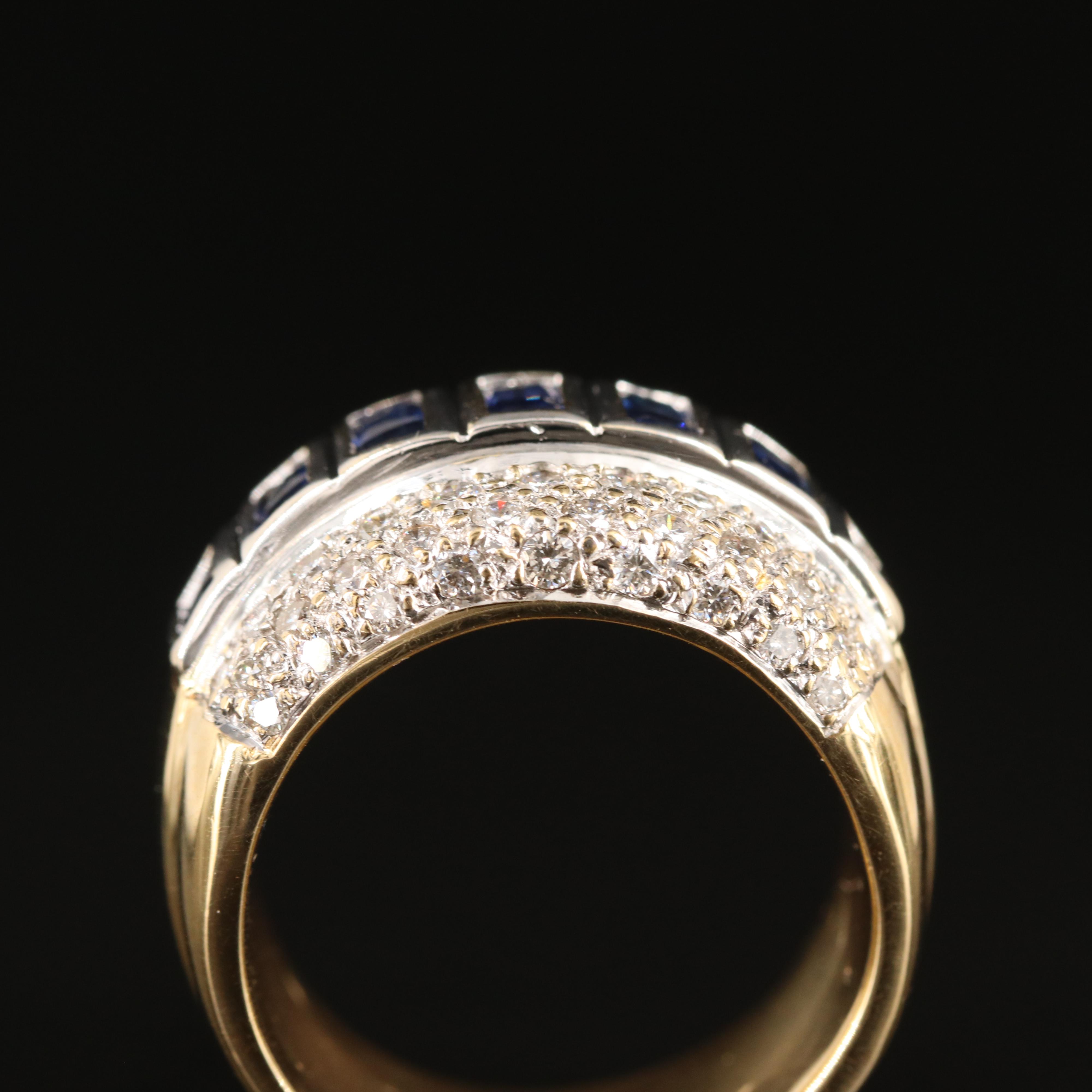 18K Sapphire and 1.05 CTW Diamond Ring