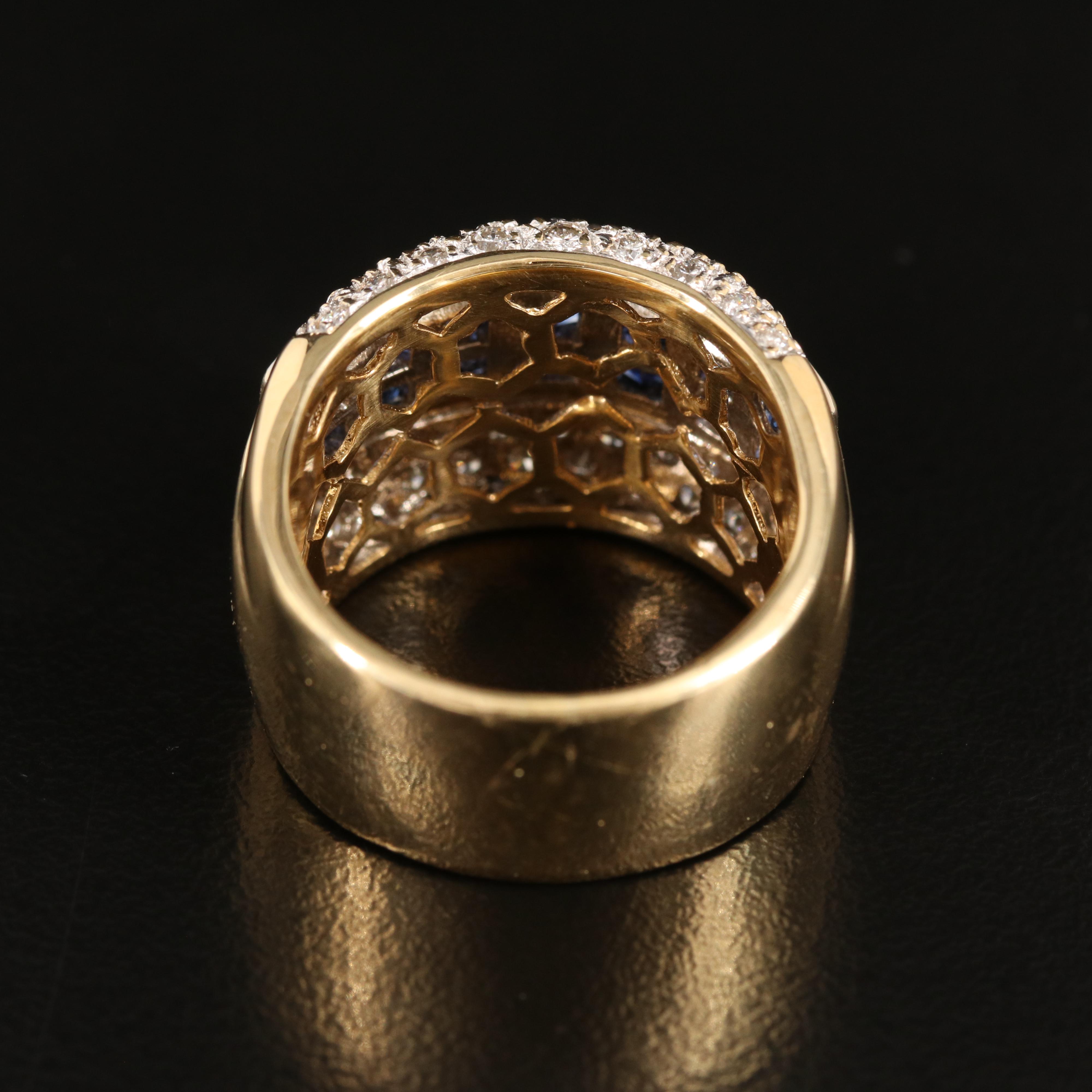 18K Sapphire and 1.05 CTW Diamond Ring