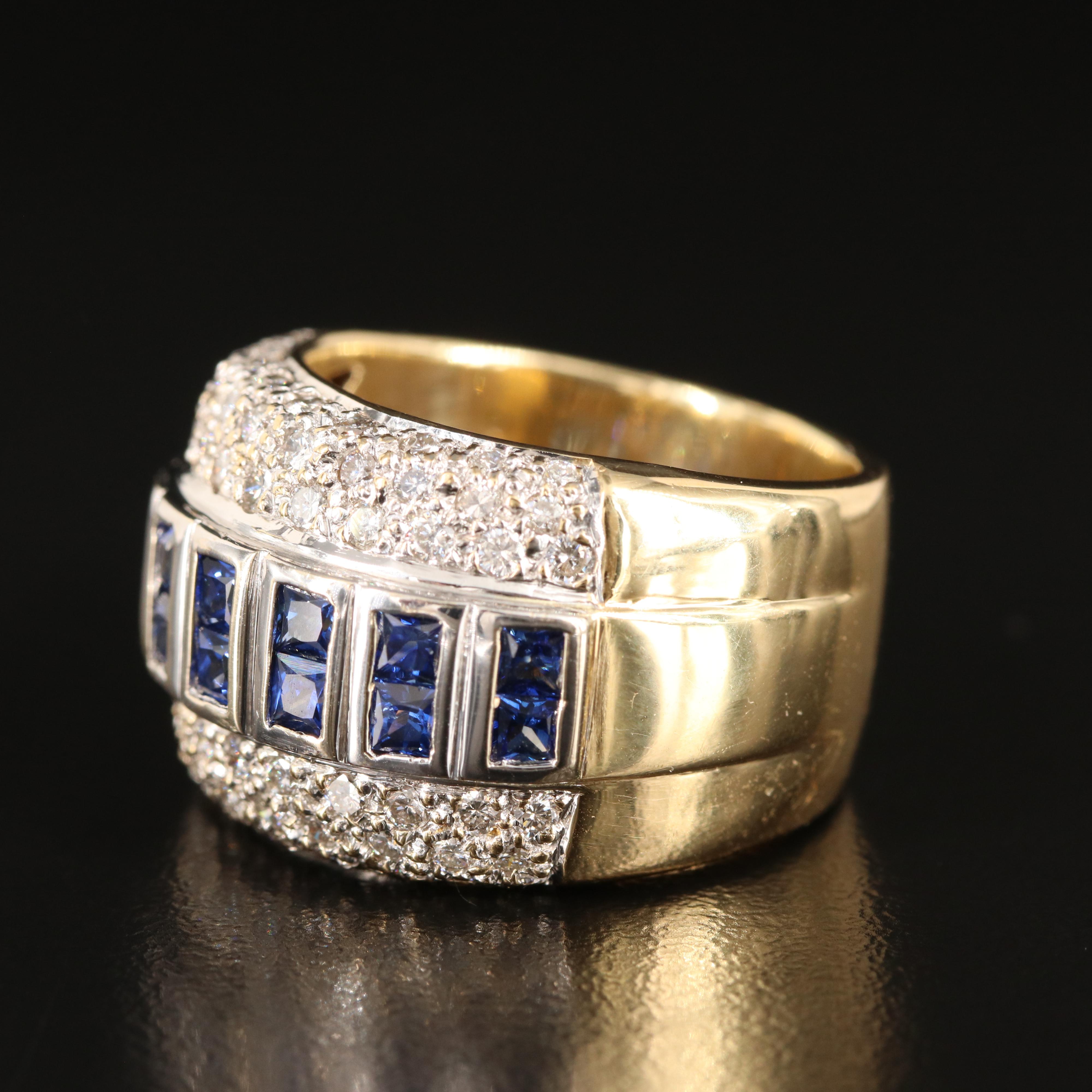 18K Sapphire and 1.05 CTW Diamond Ring