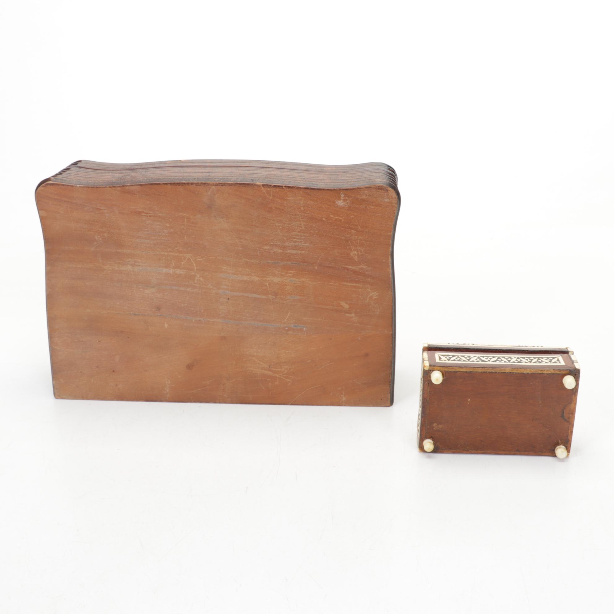 Framed Currier Prints with Vanity Jars and Other Decor, 20th Century