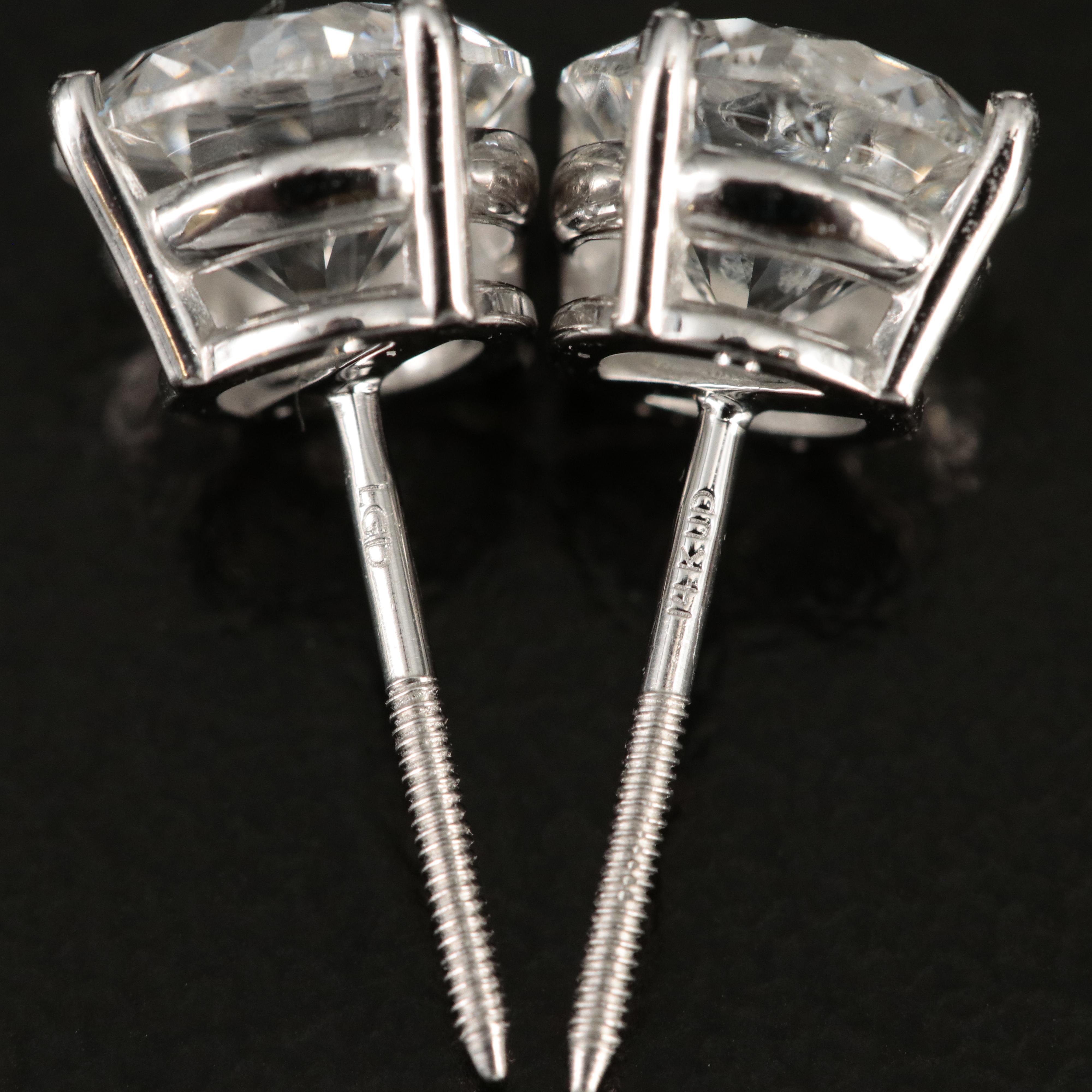 14K 1.87 CTW Lab Grown Diamond Stud Earrings