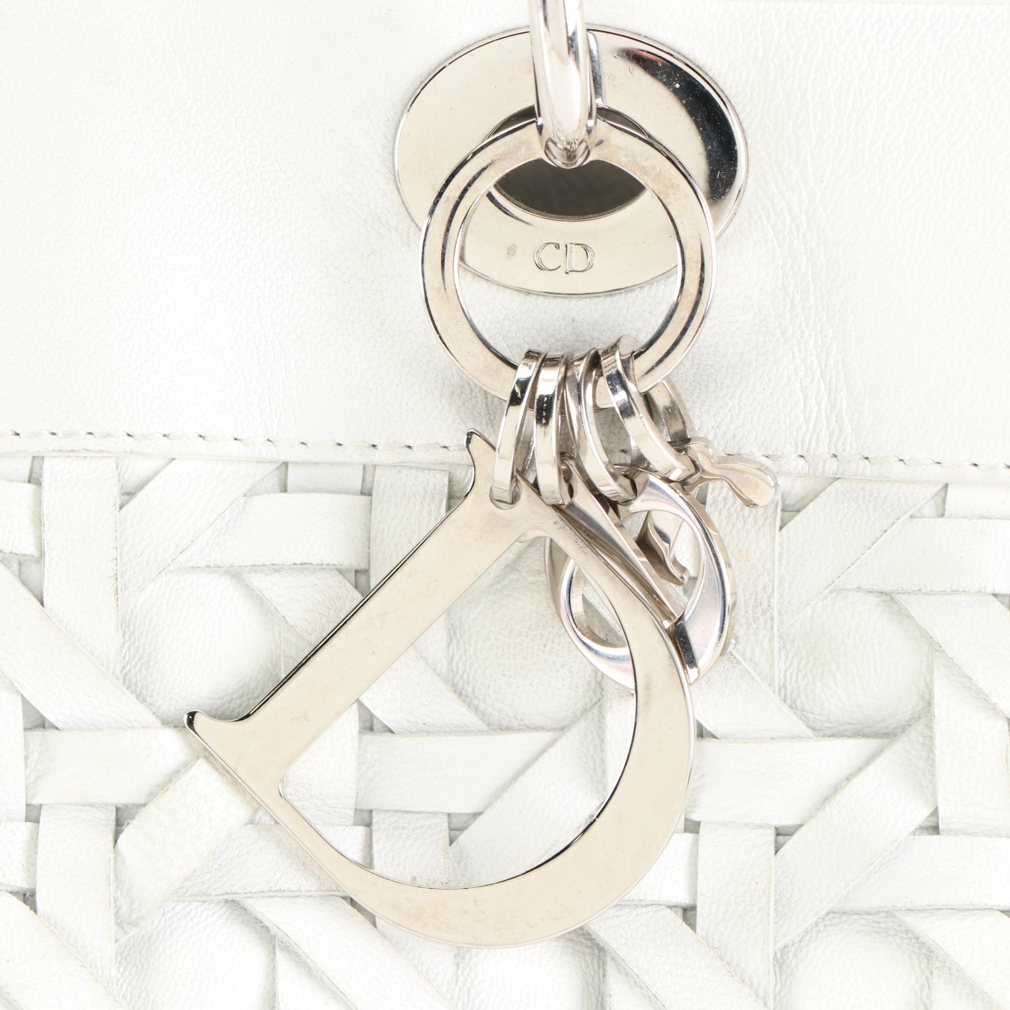 Christian Dior Lady Dior Avenue Large Soft Tote in Woven Leather