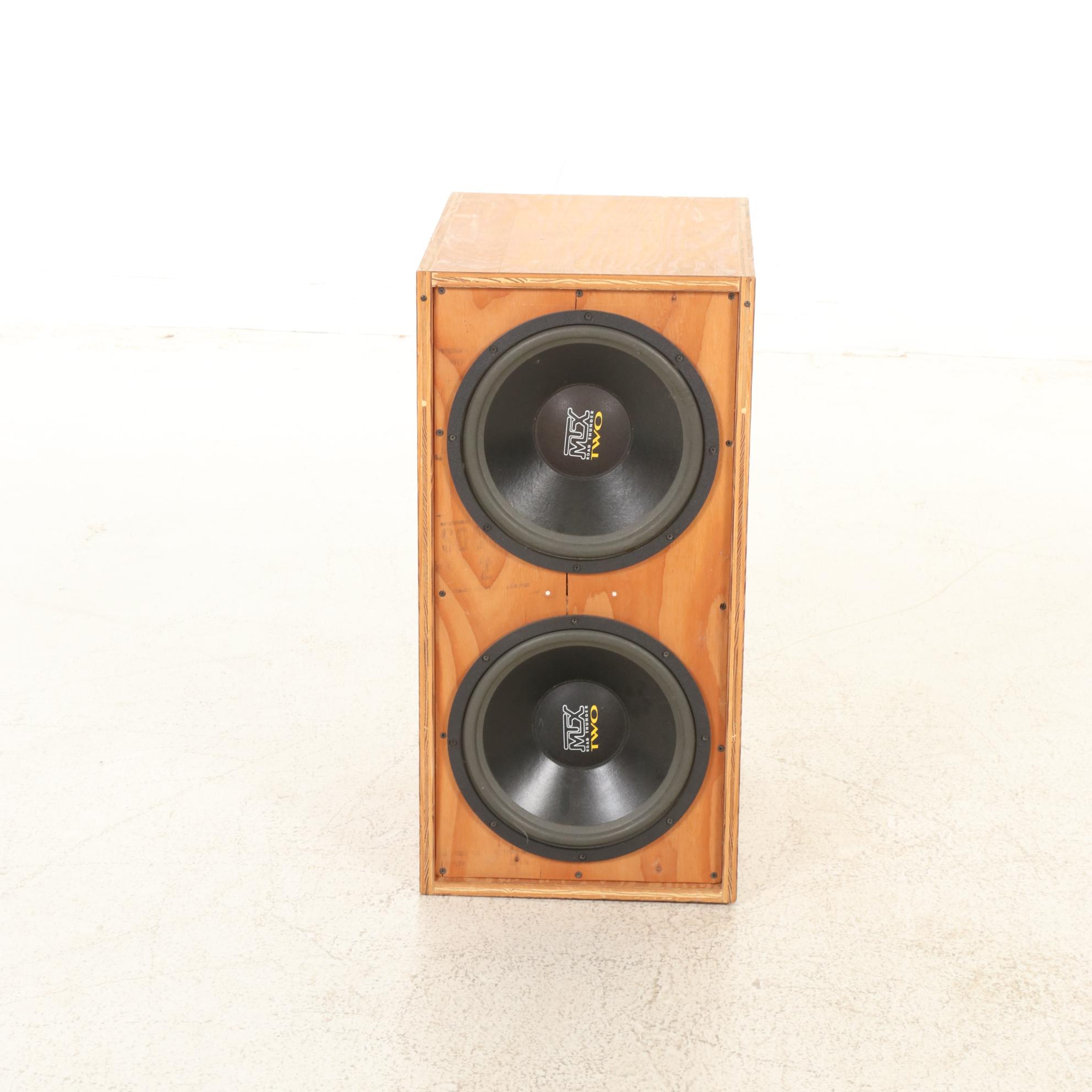 MTX Two Car Speakers in Handbuilt Cabinet
