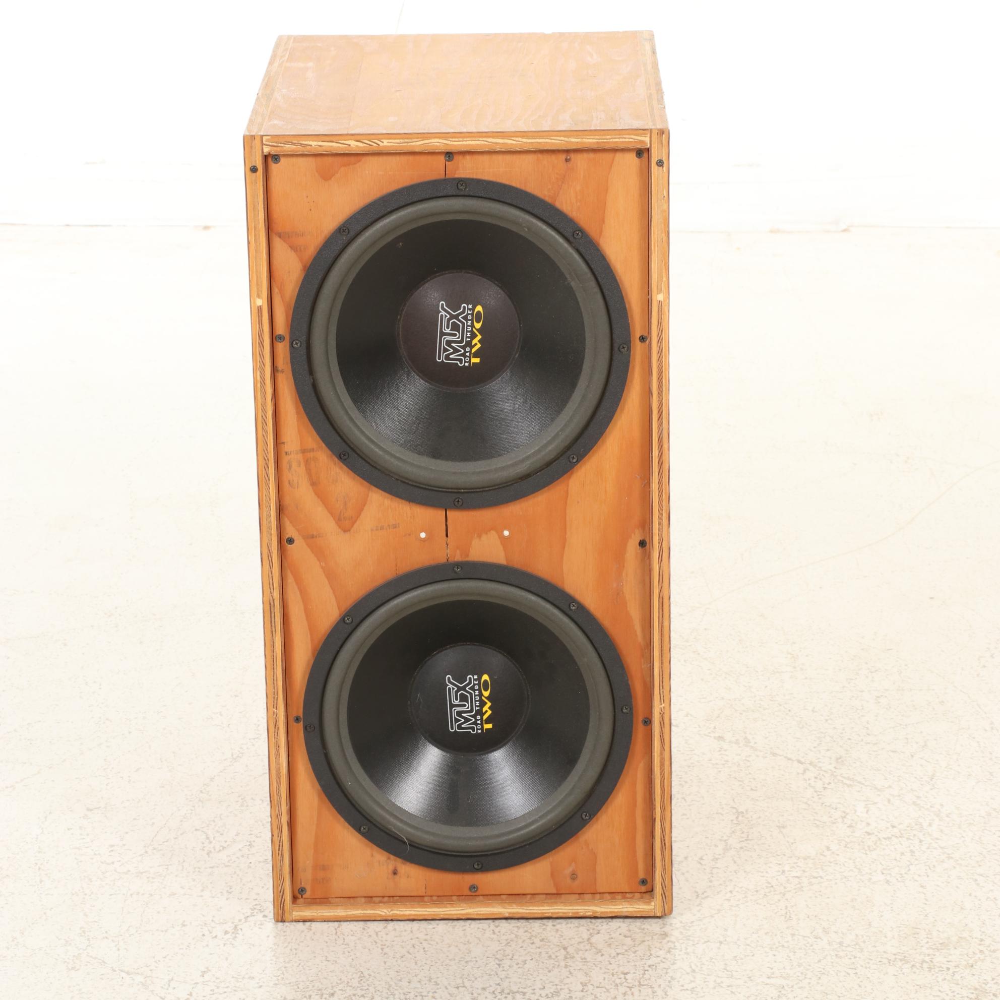 MTX Two Car Speakers in Handbuilt Cabinet