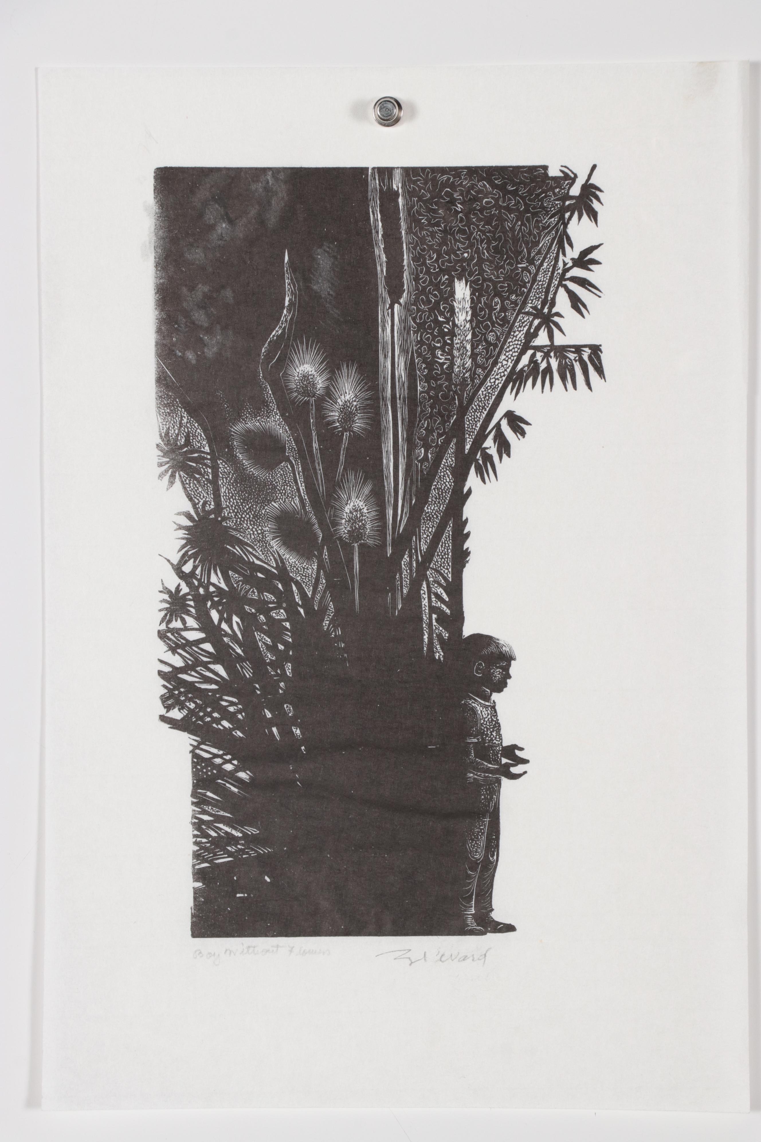 Lynd Ward Wood Engravings Including "Caged Uncaged," 1965