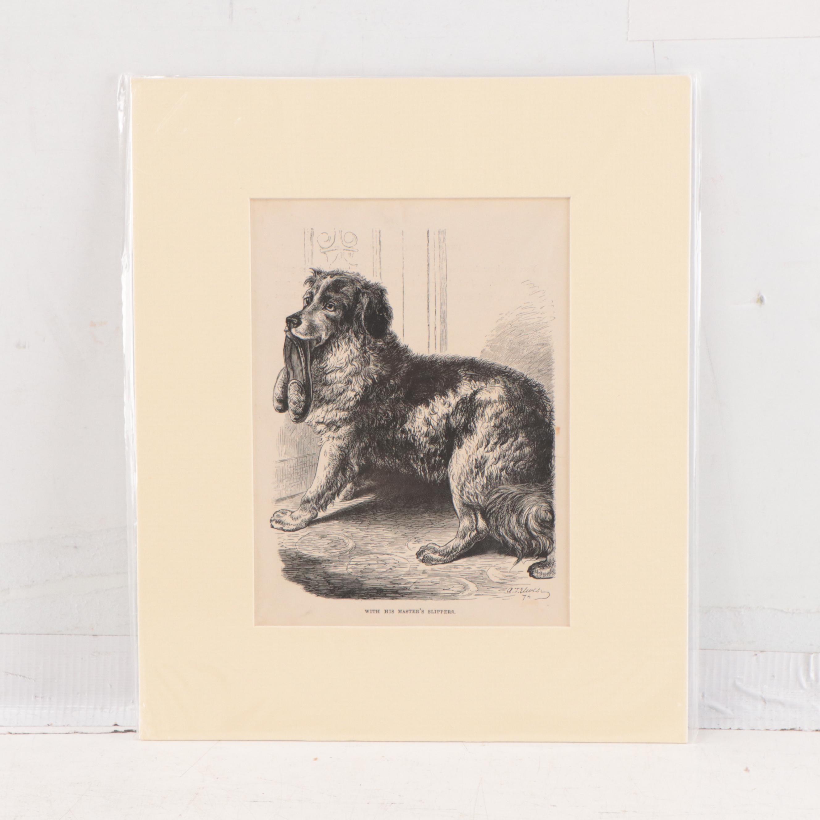 English Hunting Genre Artwork Including Offset Lithograph After Edgar Degas