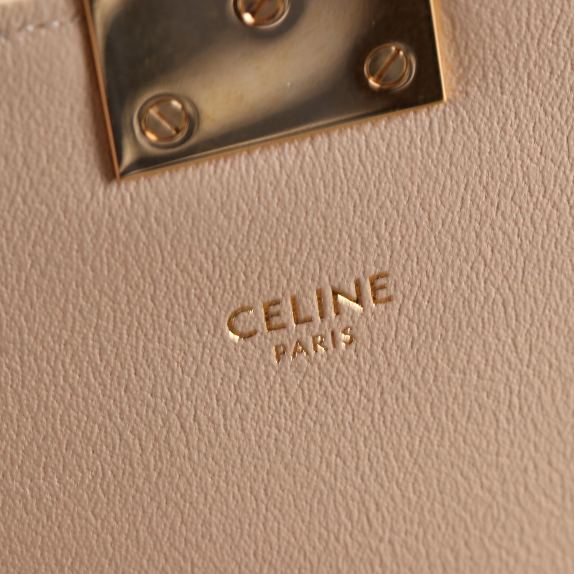 Celine C Bag in Quilted Calfskin Leather