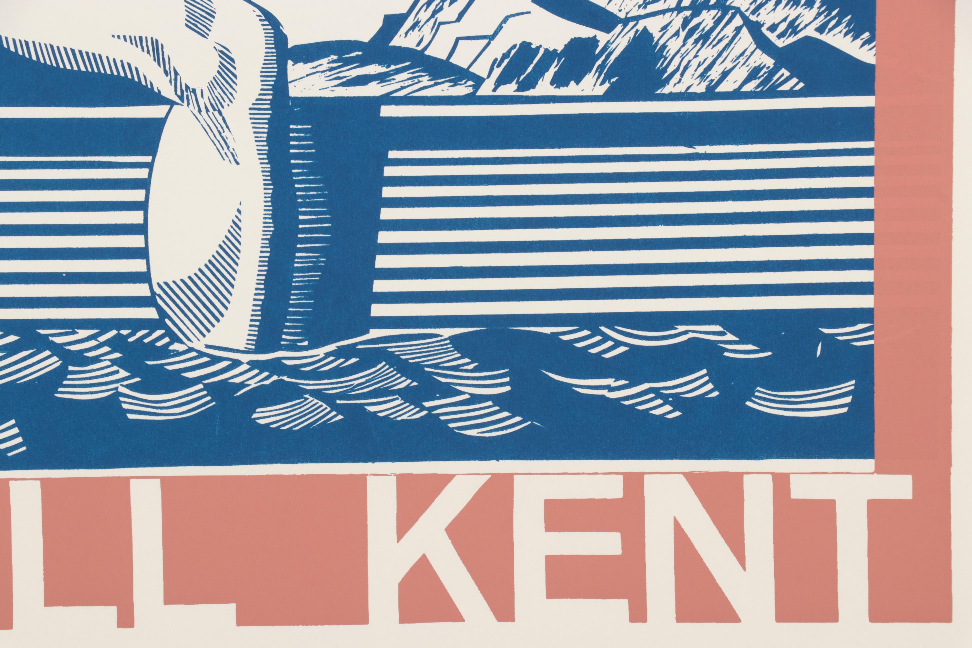 Serigraph Exhibition Poster "Rockwell Kent Centennial Celebration," 1982