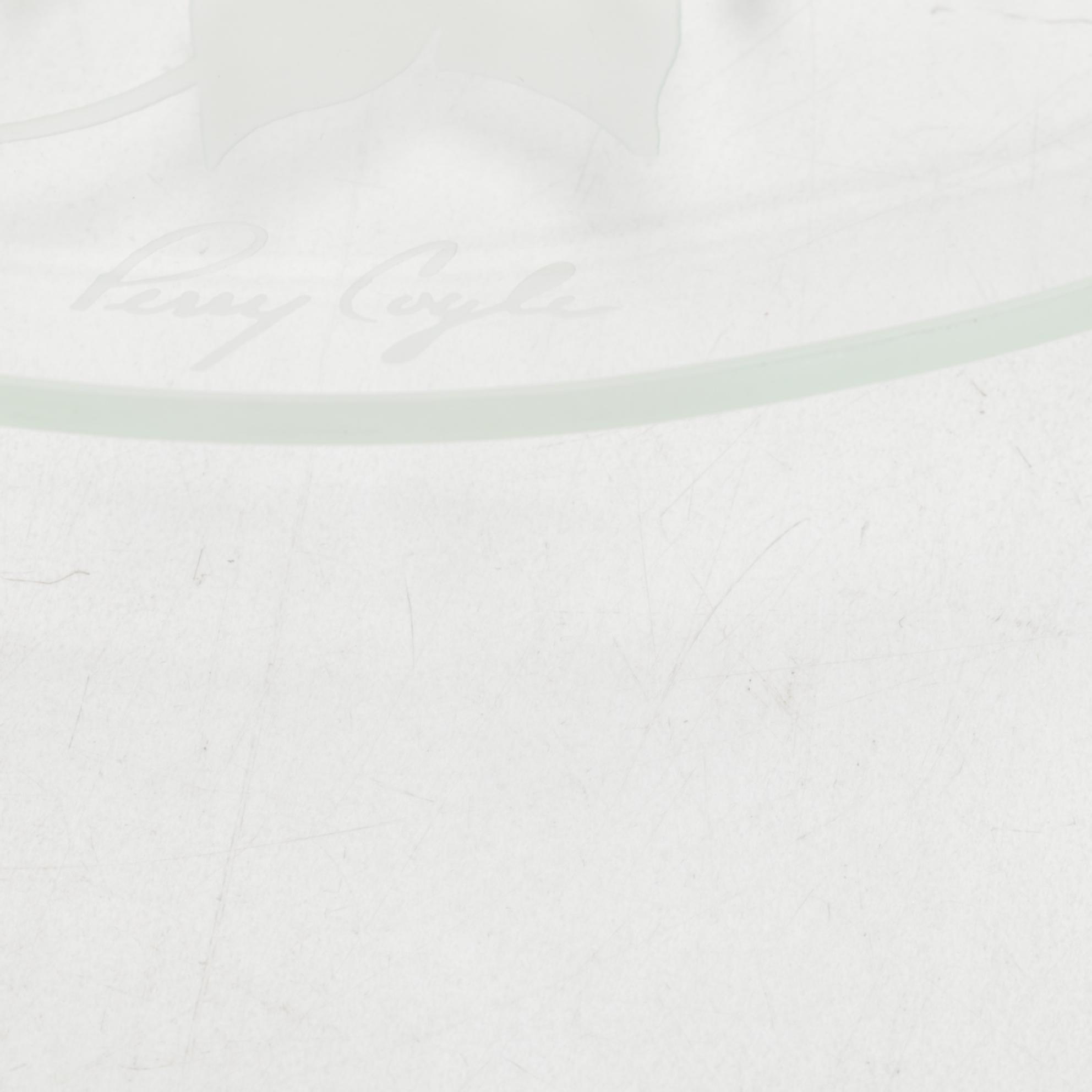 Perry Coyle Glass Plate with Wedgwood Tableware and Other Figurines