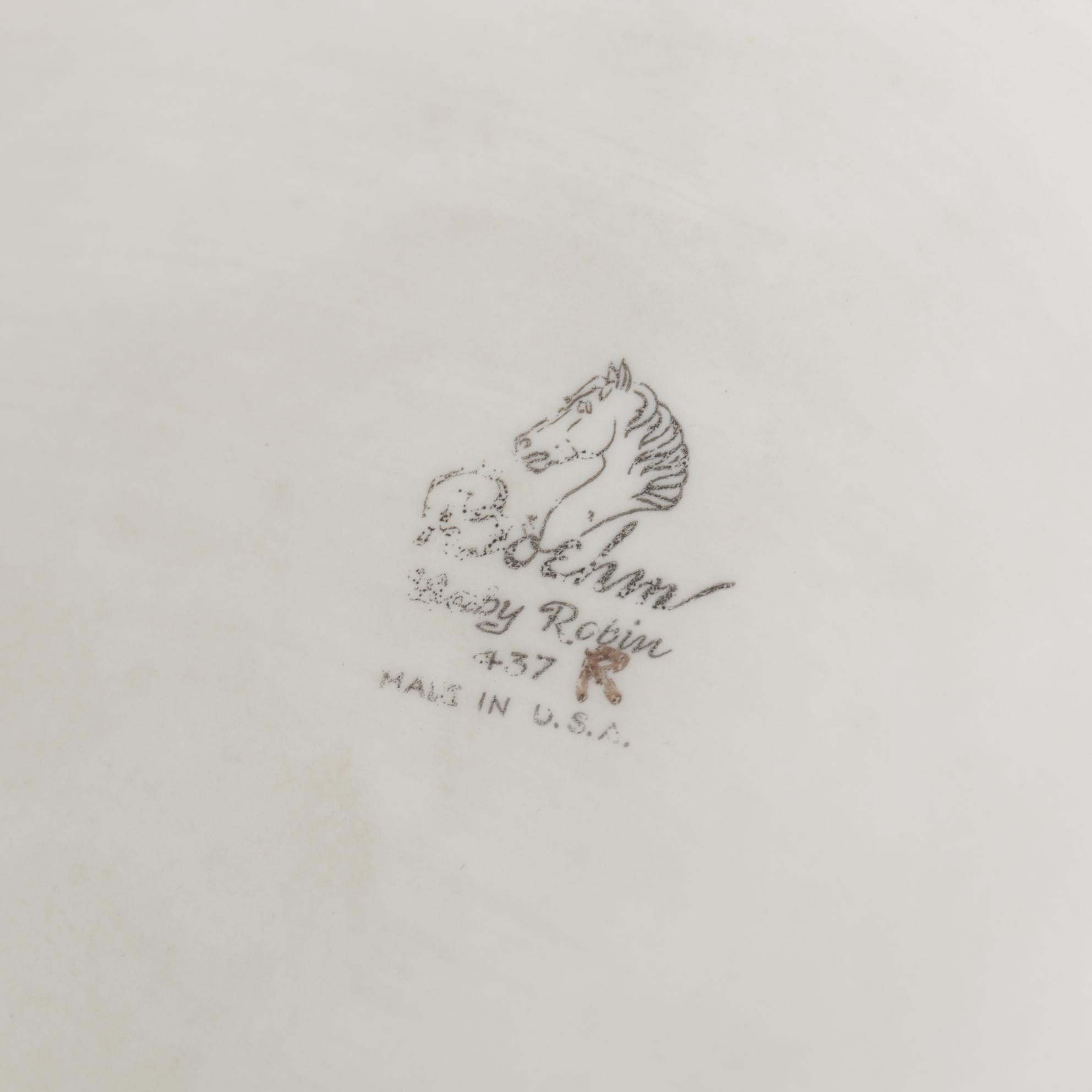 Perry Coyle Glass Plate with Wedgwood Tableware and Other Figurines