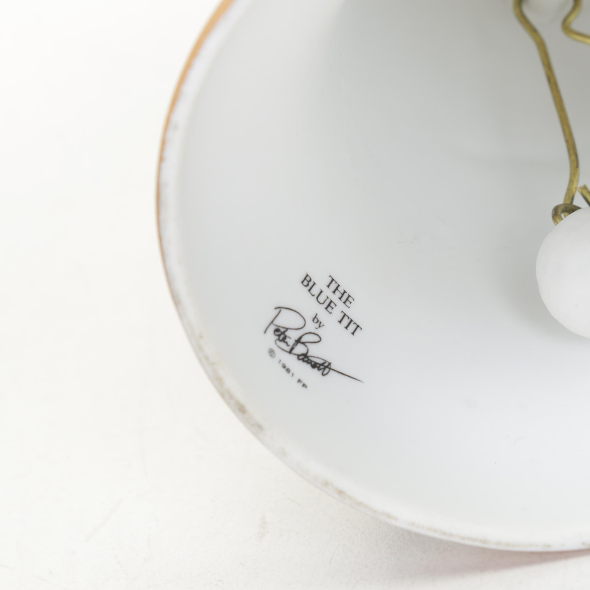 Perry Coyle Glass Plate with Wedgwood Tableware and Other Figurines