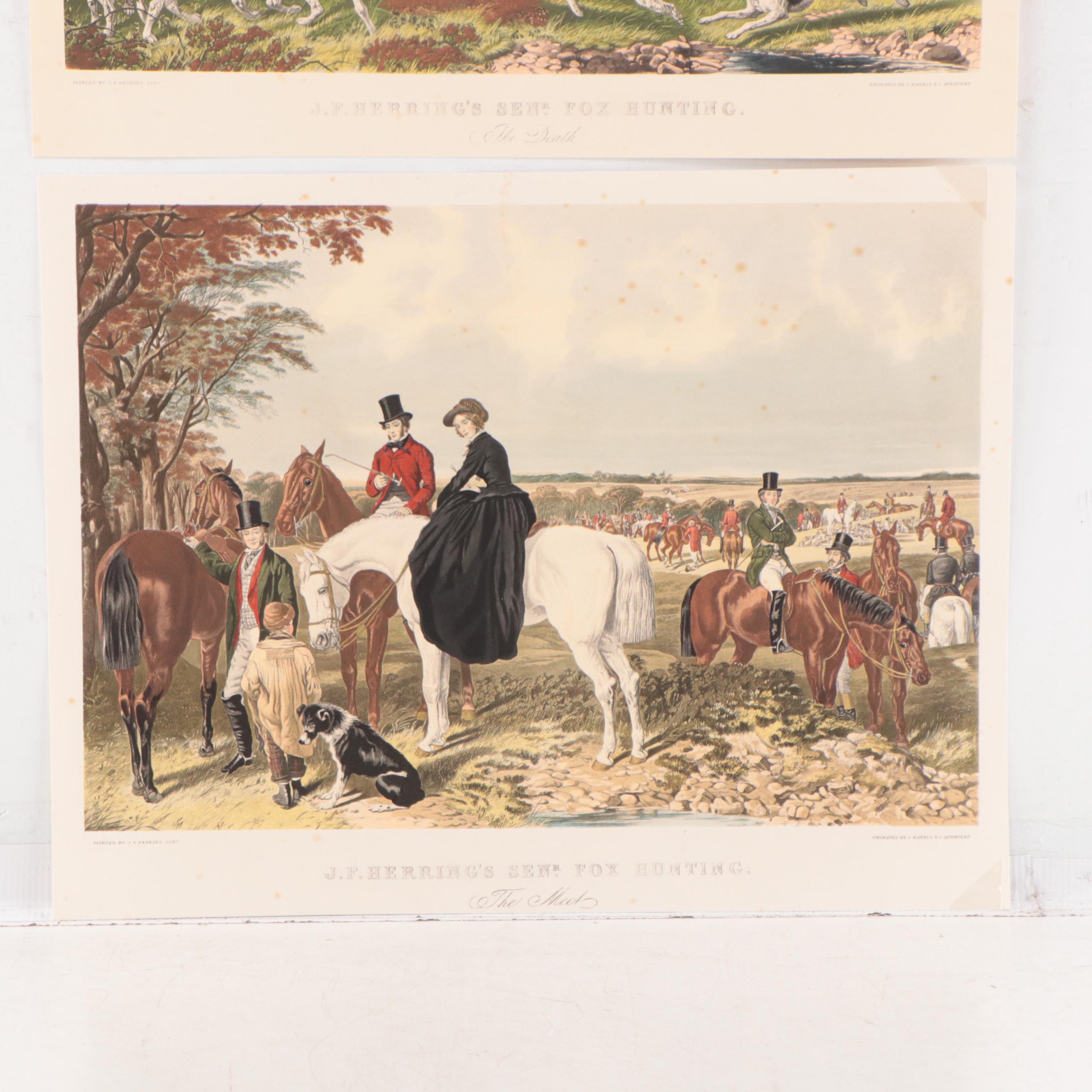 Hand-Colored Lithographs After John Frederick Herring, Sr.