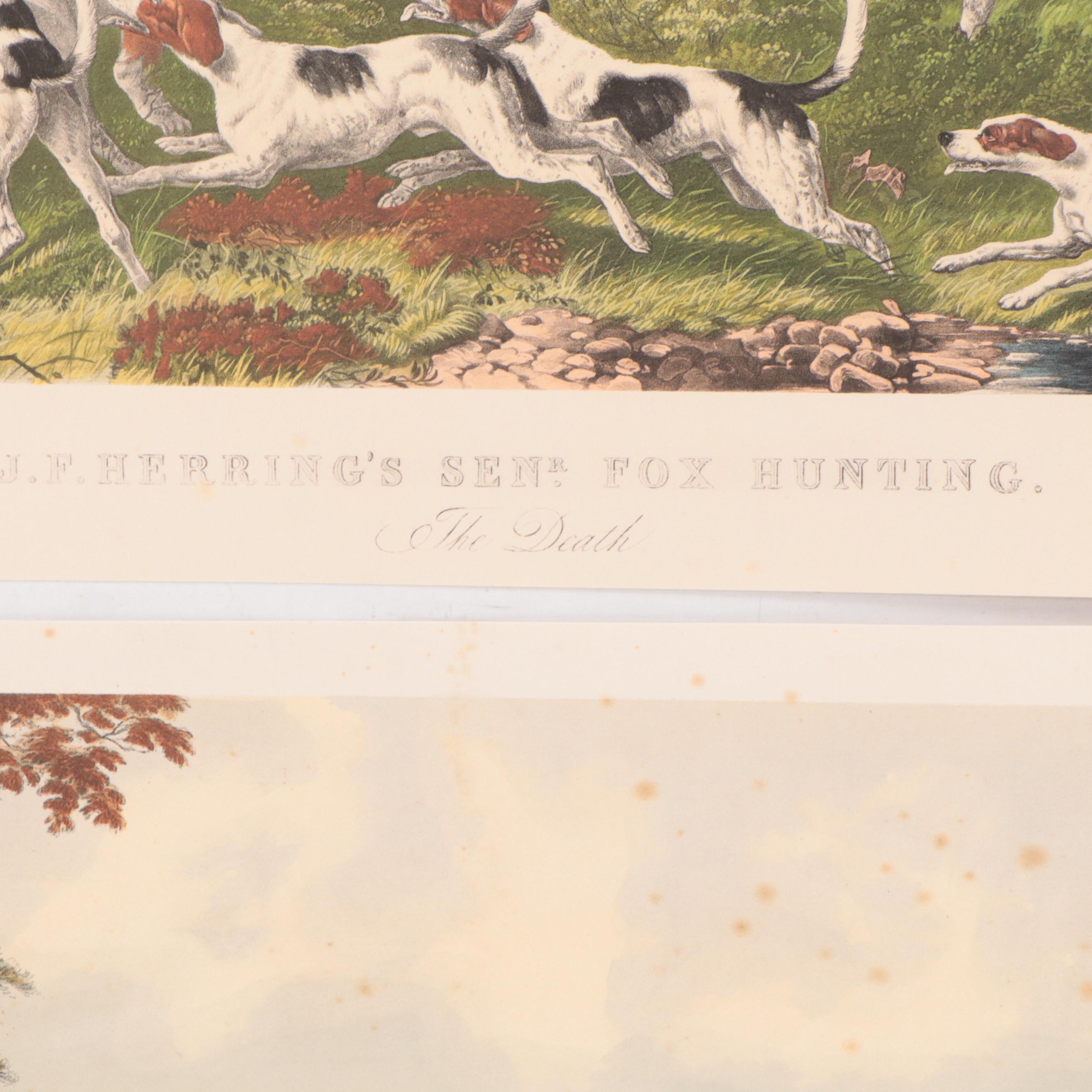 Hand-Colored Lithographs After John Frederick Herring, Sr.