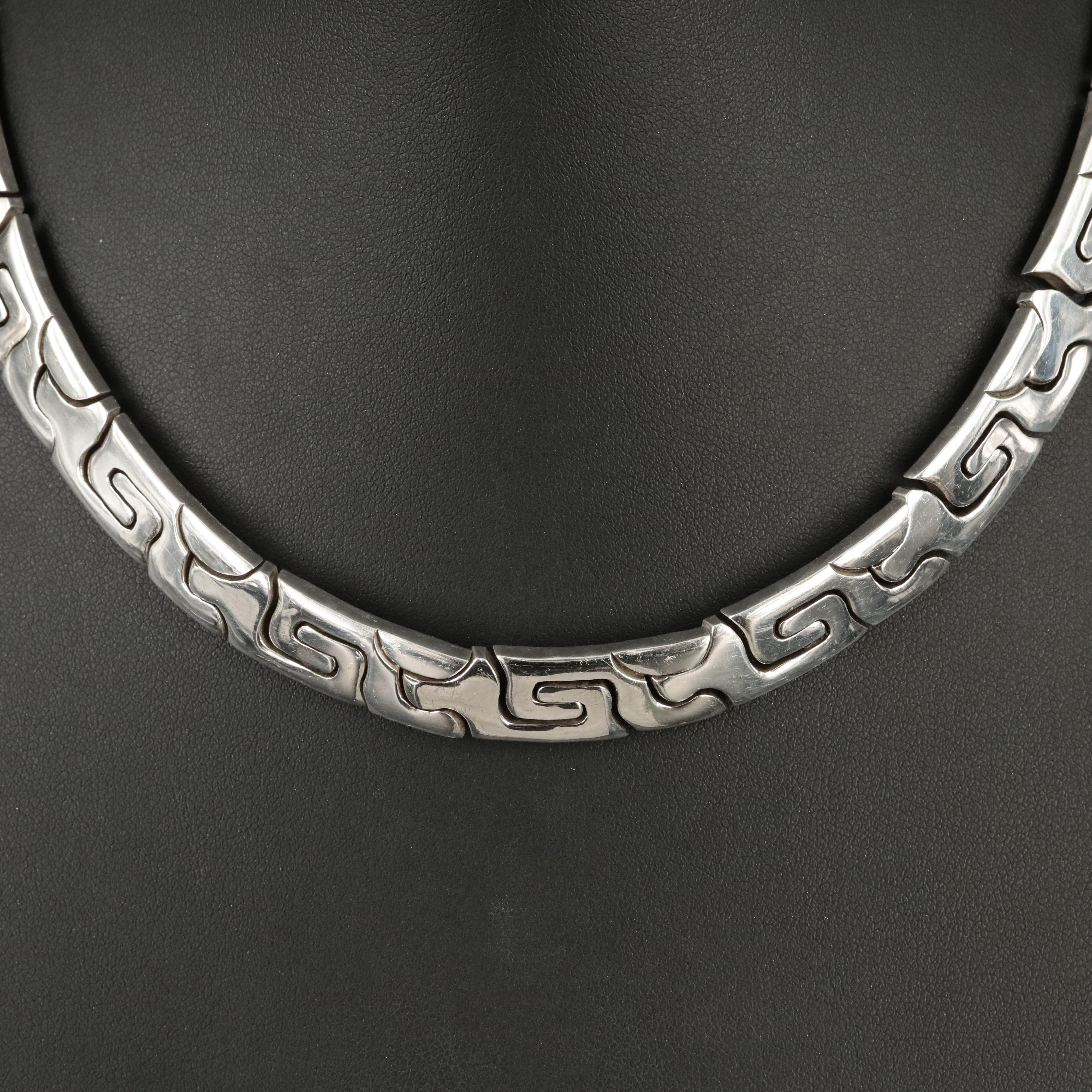 Mexican 950 Silver Fancy Link Chain