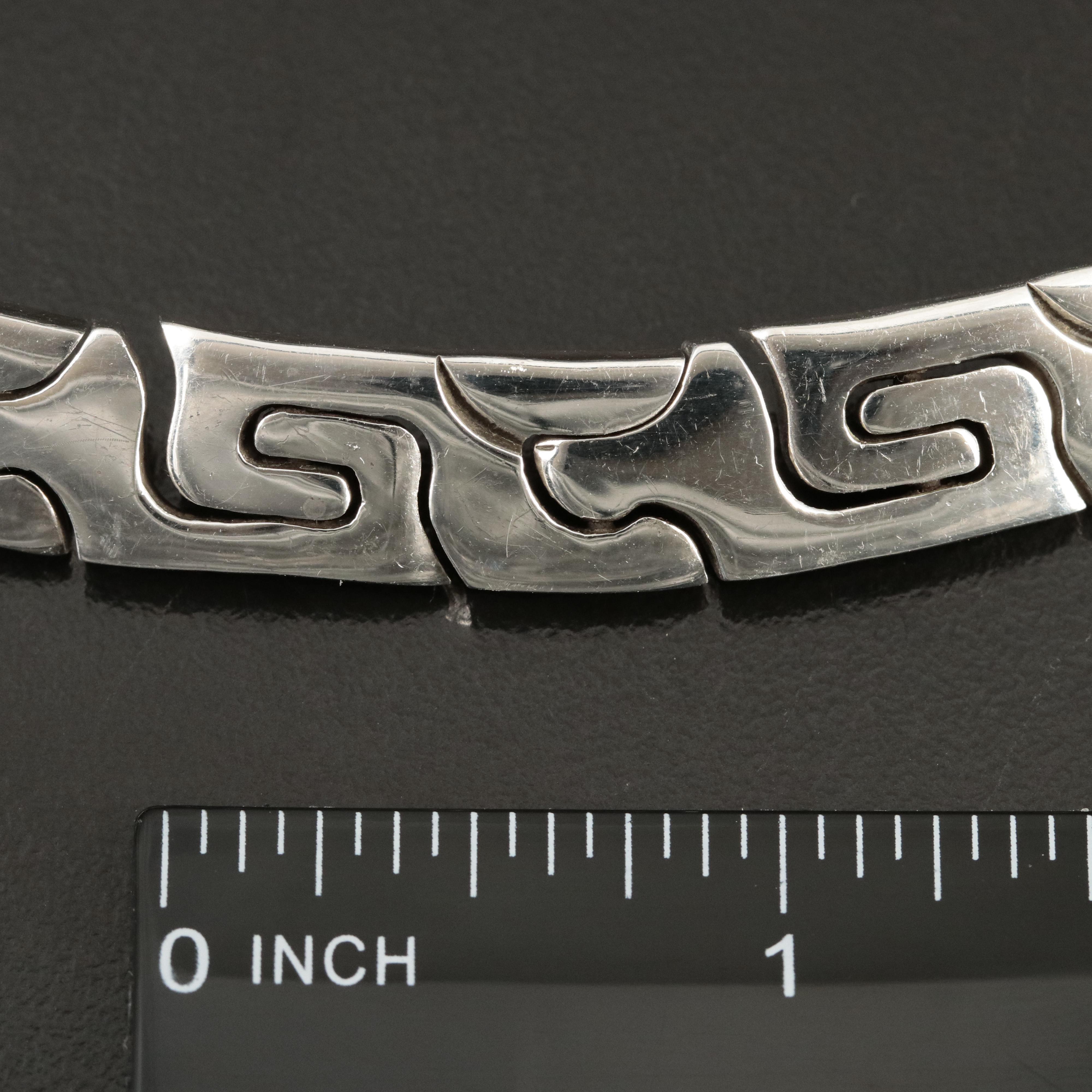 Mexican 950 Silver Fancy Link Chain