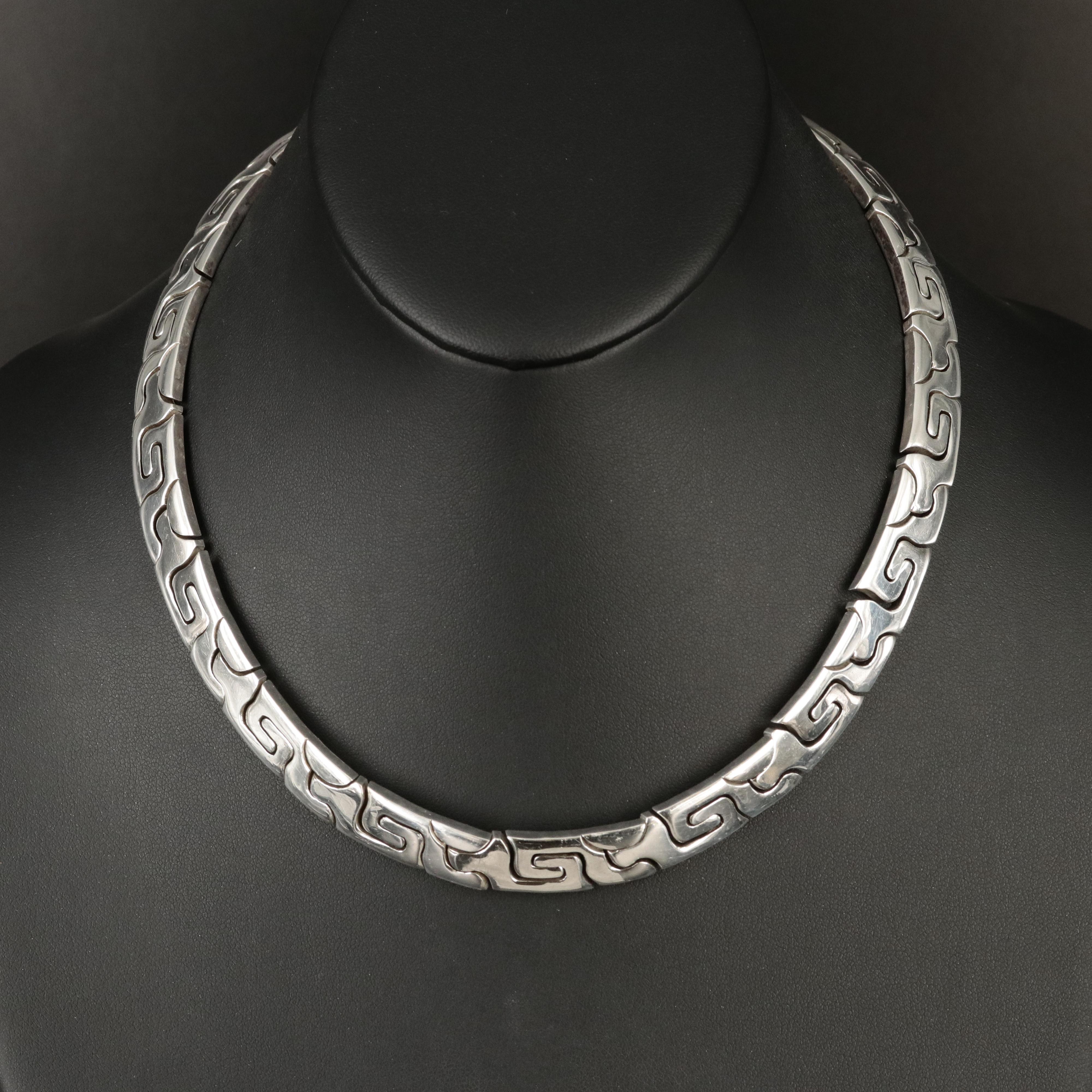 Mexican 950 Silver Fancy Link Chain