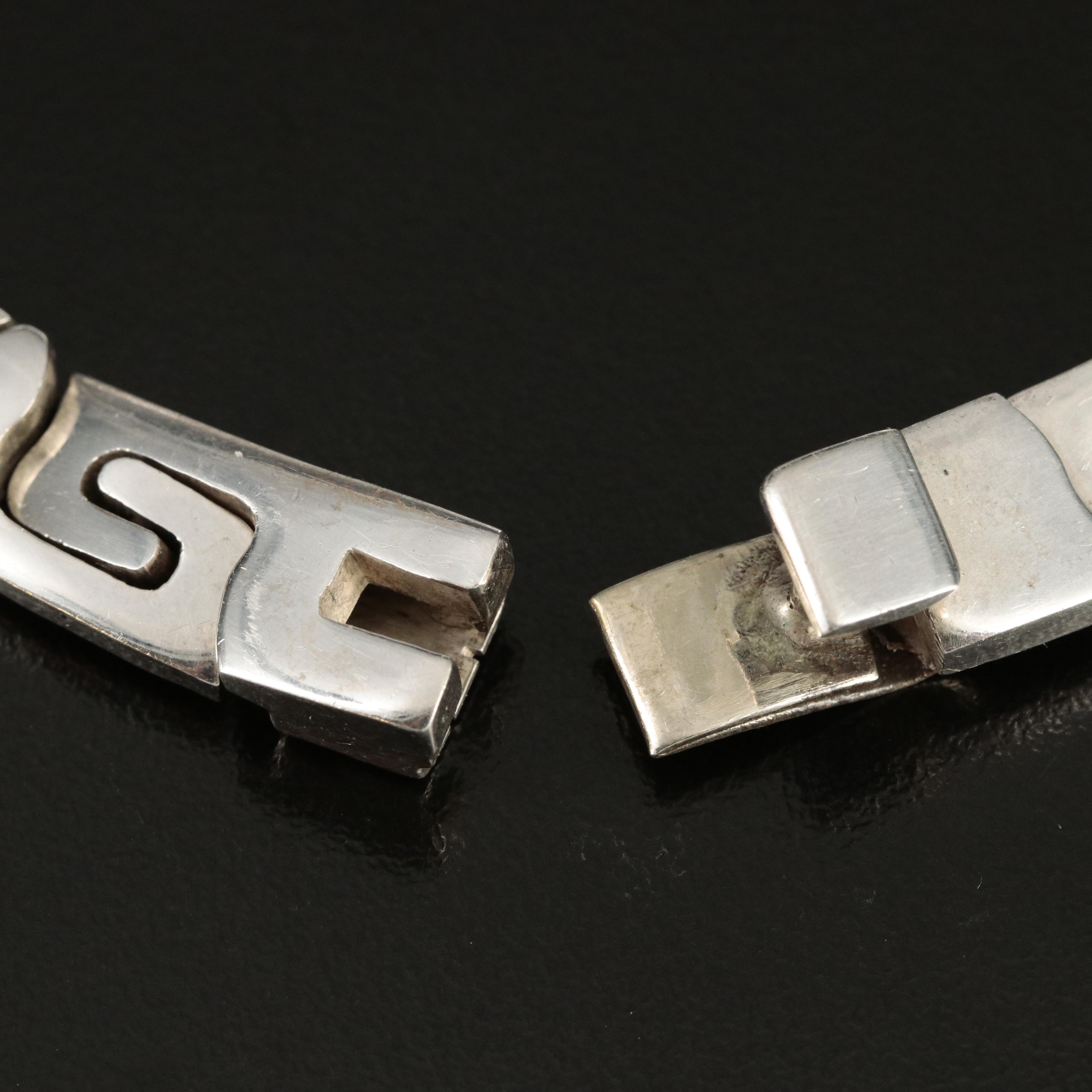 Mexican 950 Silver Fancy Link Chain