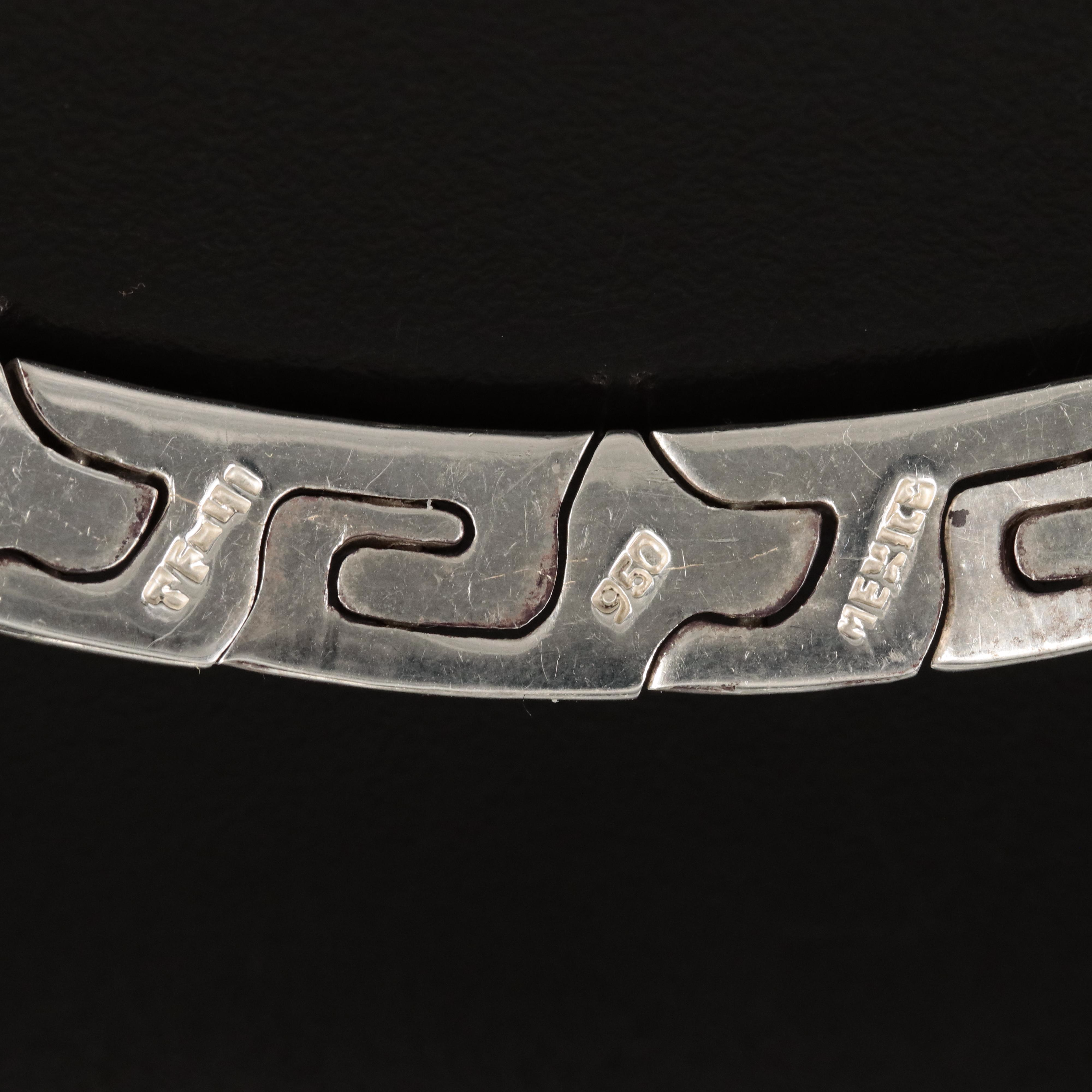 Mexican 950 Silver Fancy Link Chain