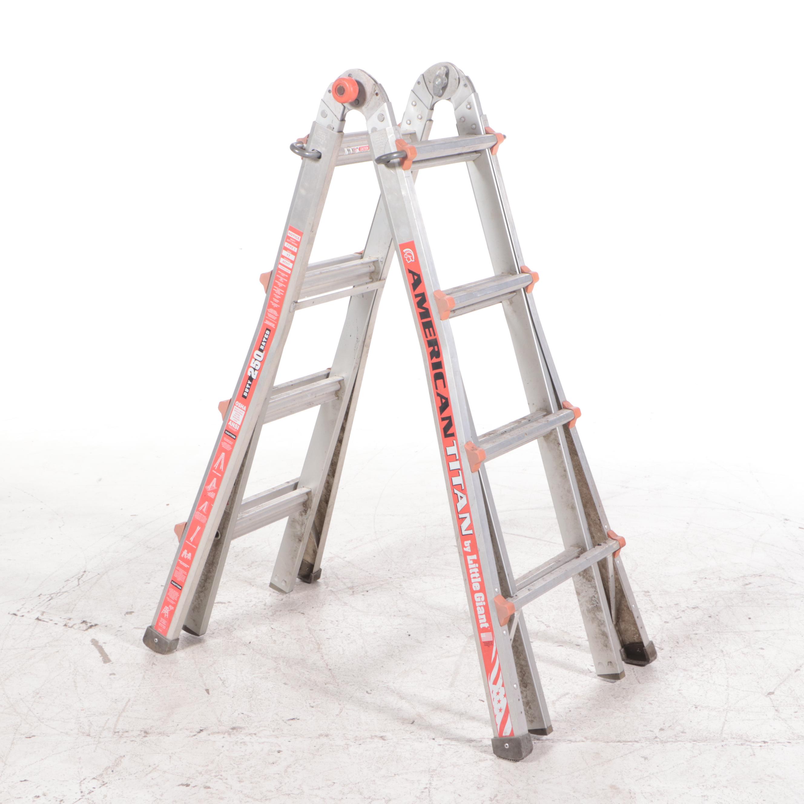 Little Giant "American Titan Model 17" Aluminum Folding Ladder