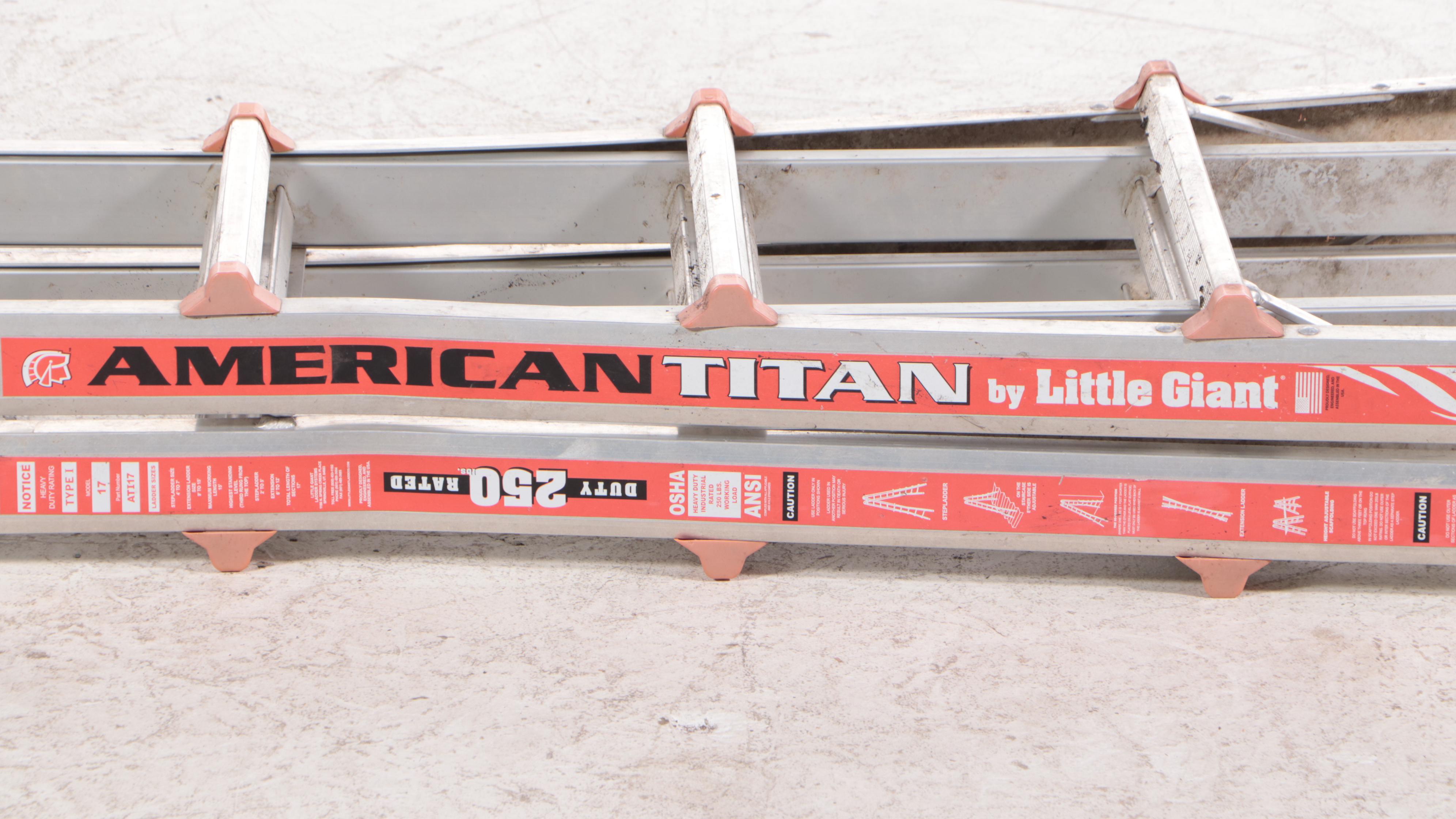 Little Giant "American Titan Model 17" Aluminum Folding Ladder