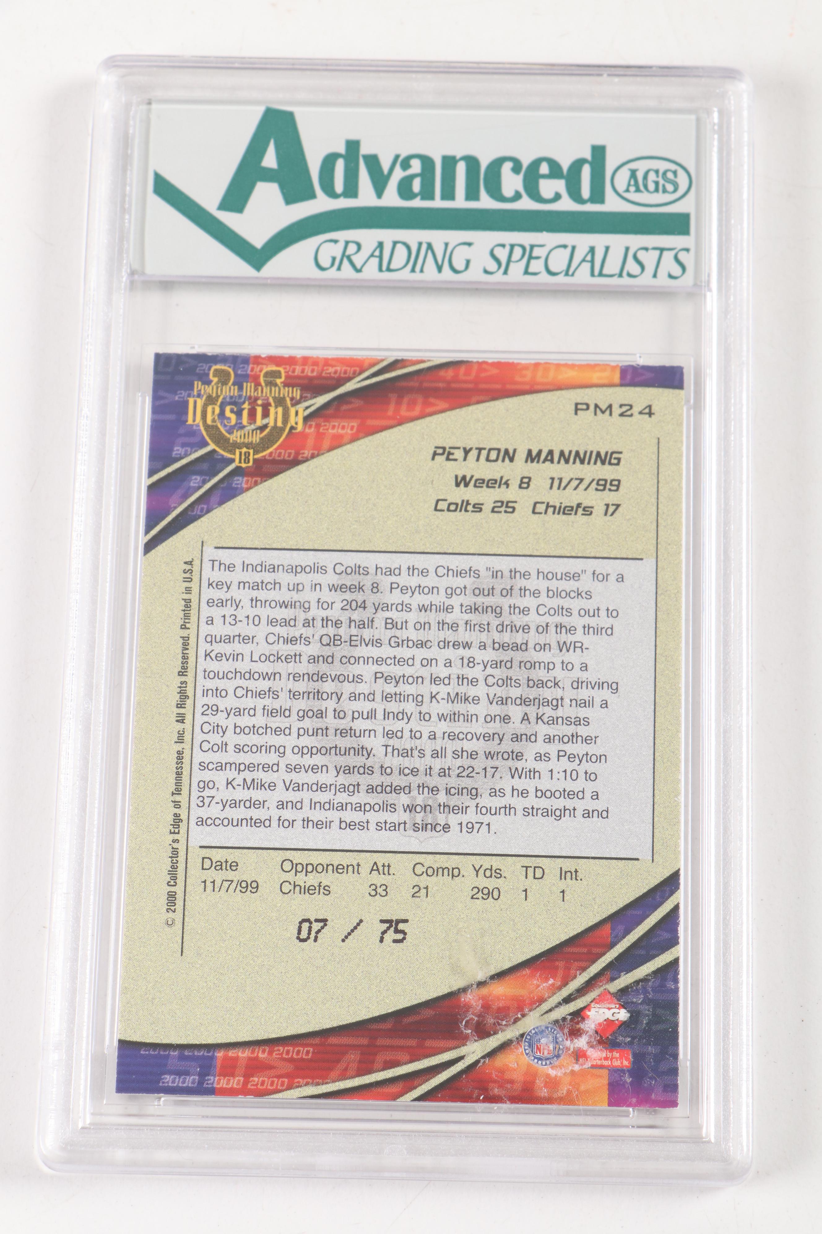 Peyton Manning Limited Football Card with Mark McGwire Bobblehead, and More