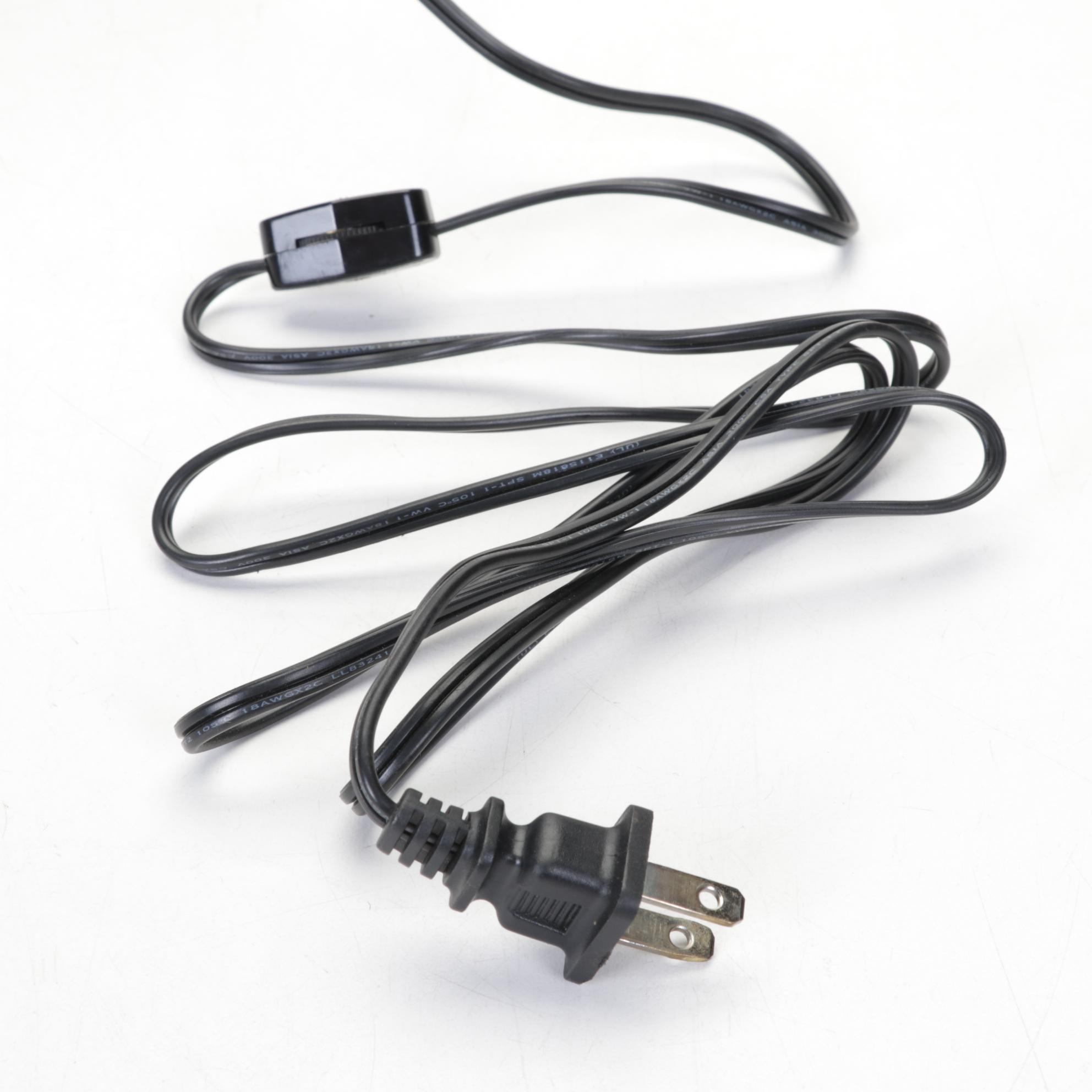 Mottled Amber Glass Rabbit Table Lamp, Porcelain Bird Clock, and More Figurines