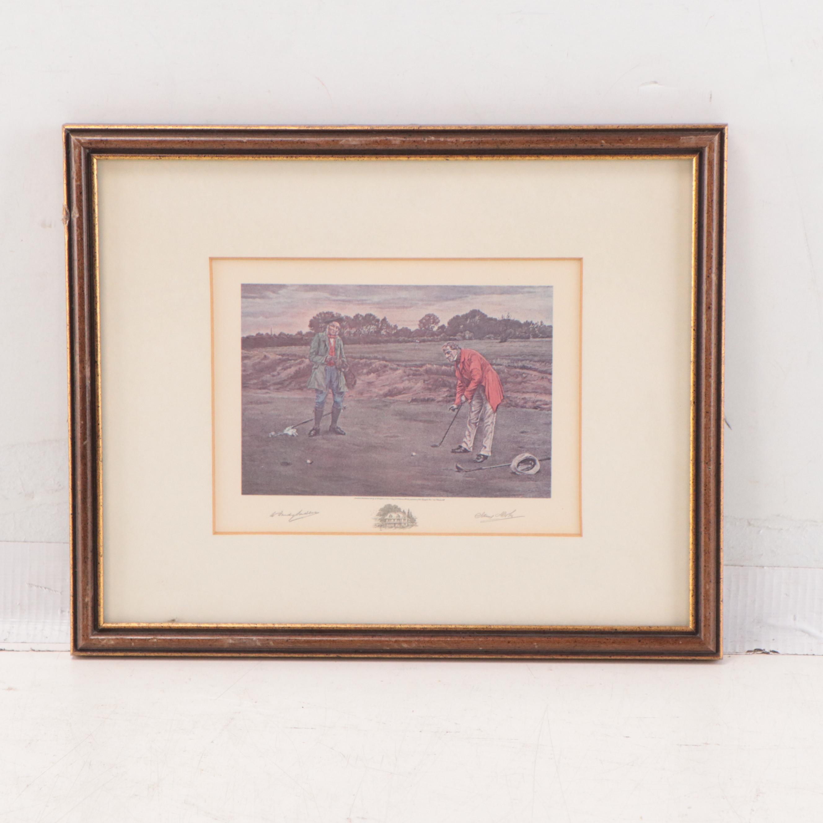 Golf Themed Offset Lithographs and More