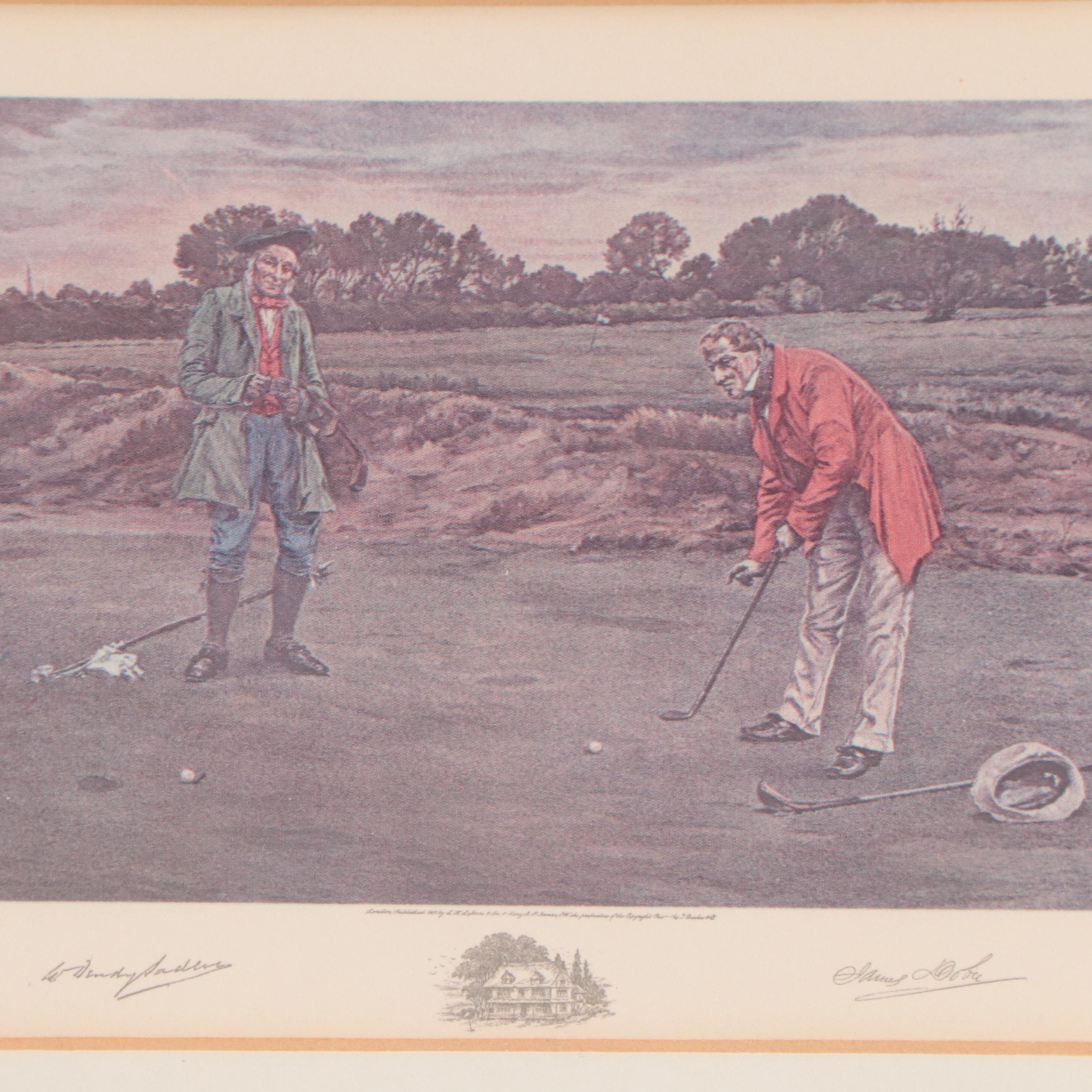 Golf Themed Offset Lithographs and More