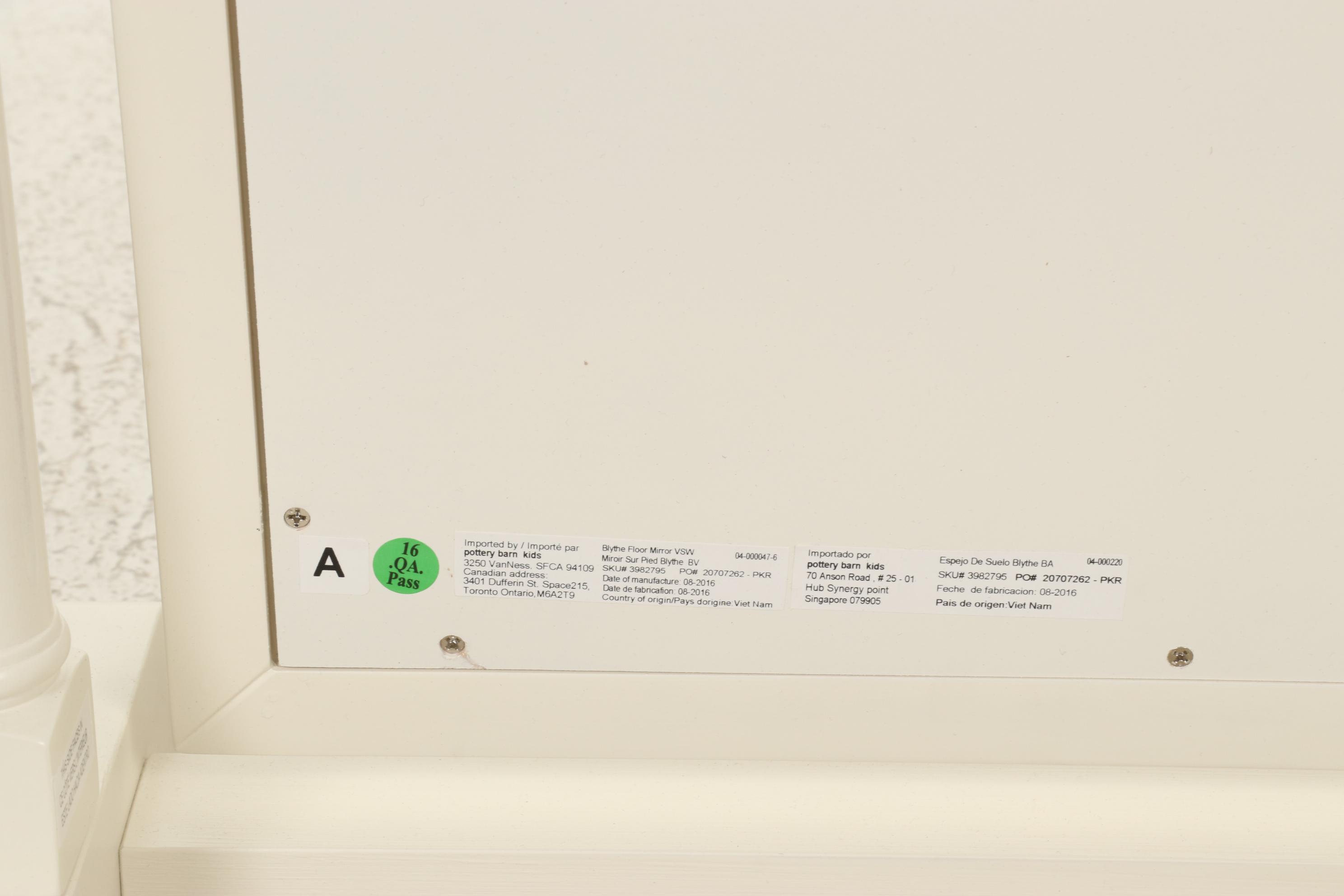 Pottery Barn Kids Blythe Floor Mirror