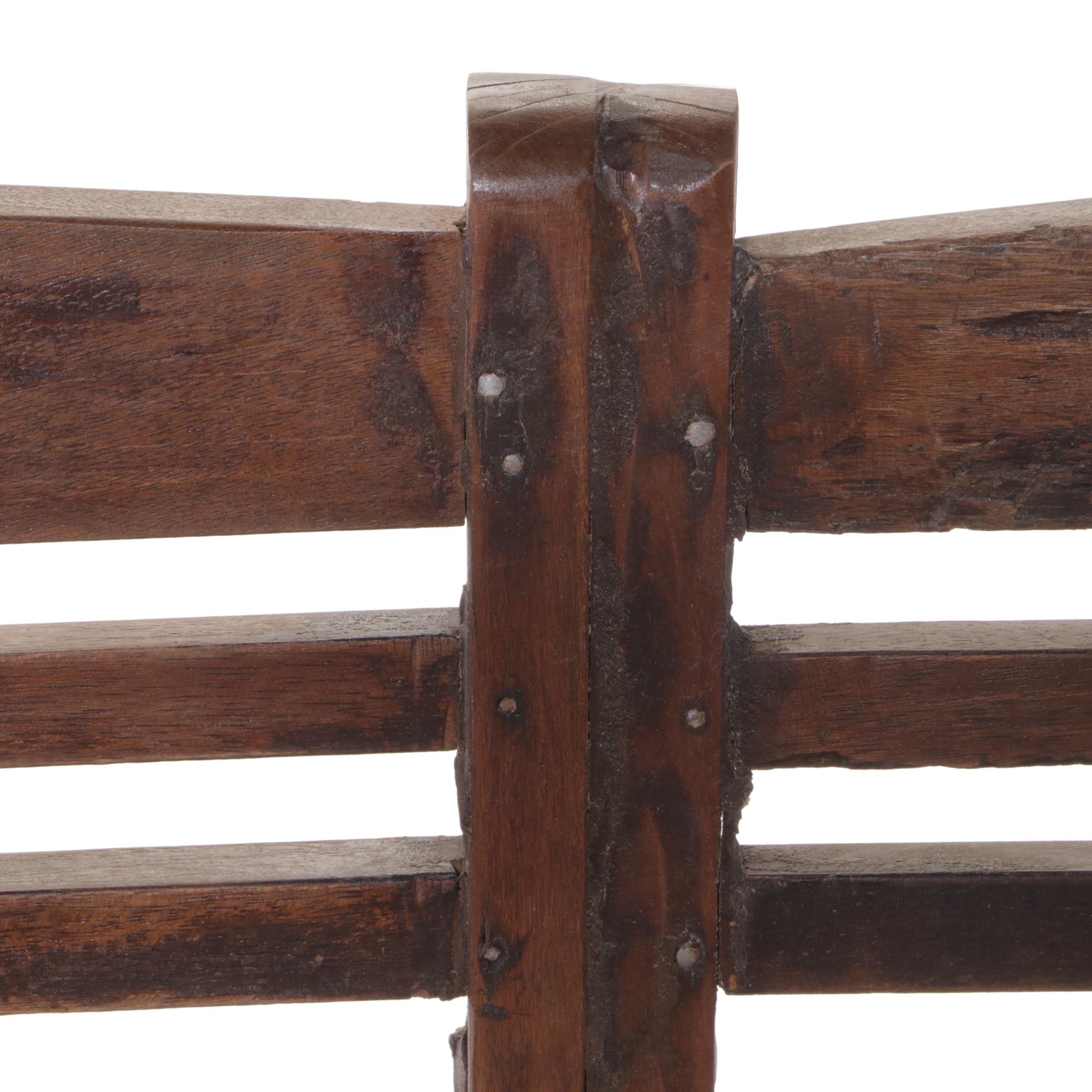 Anglo-Indian Teak Patio Bench