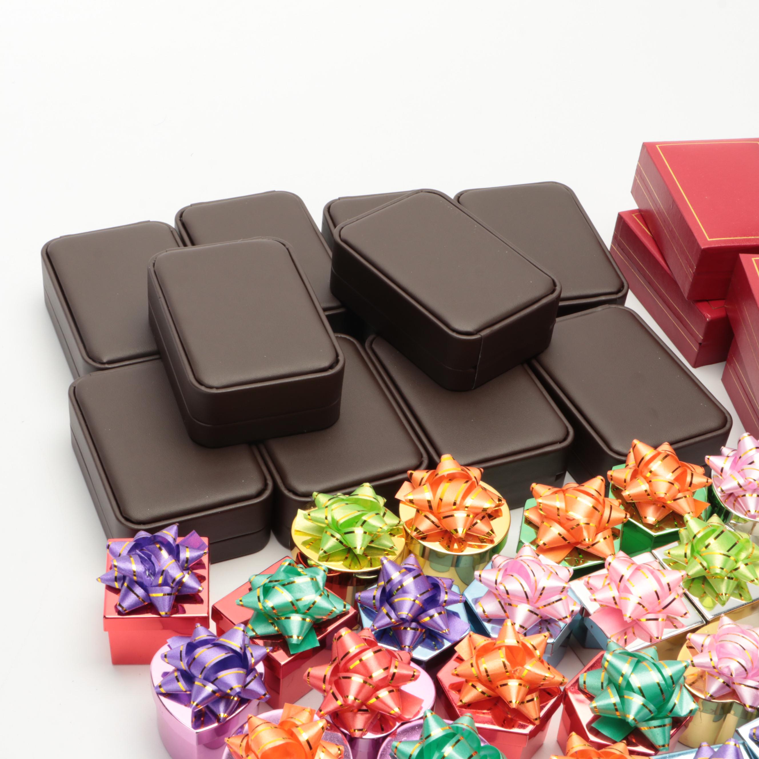 Assorted Fish, Bear, Metallic and Rectangular Jewelry Gift Boxes