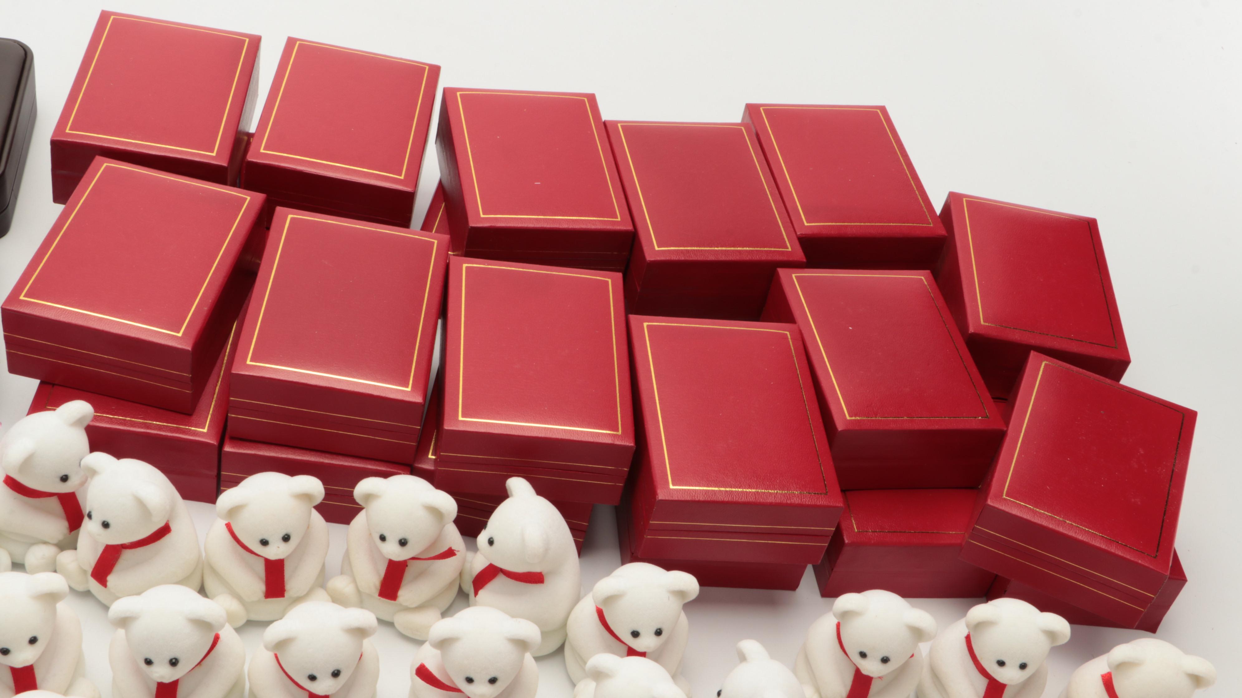 Assorted Fish, Bear, Metallic and Rectangular Jewelry Gift Boxes