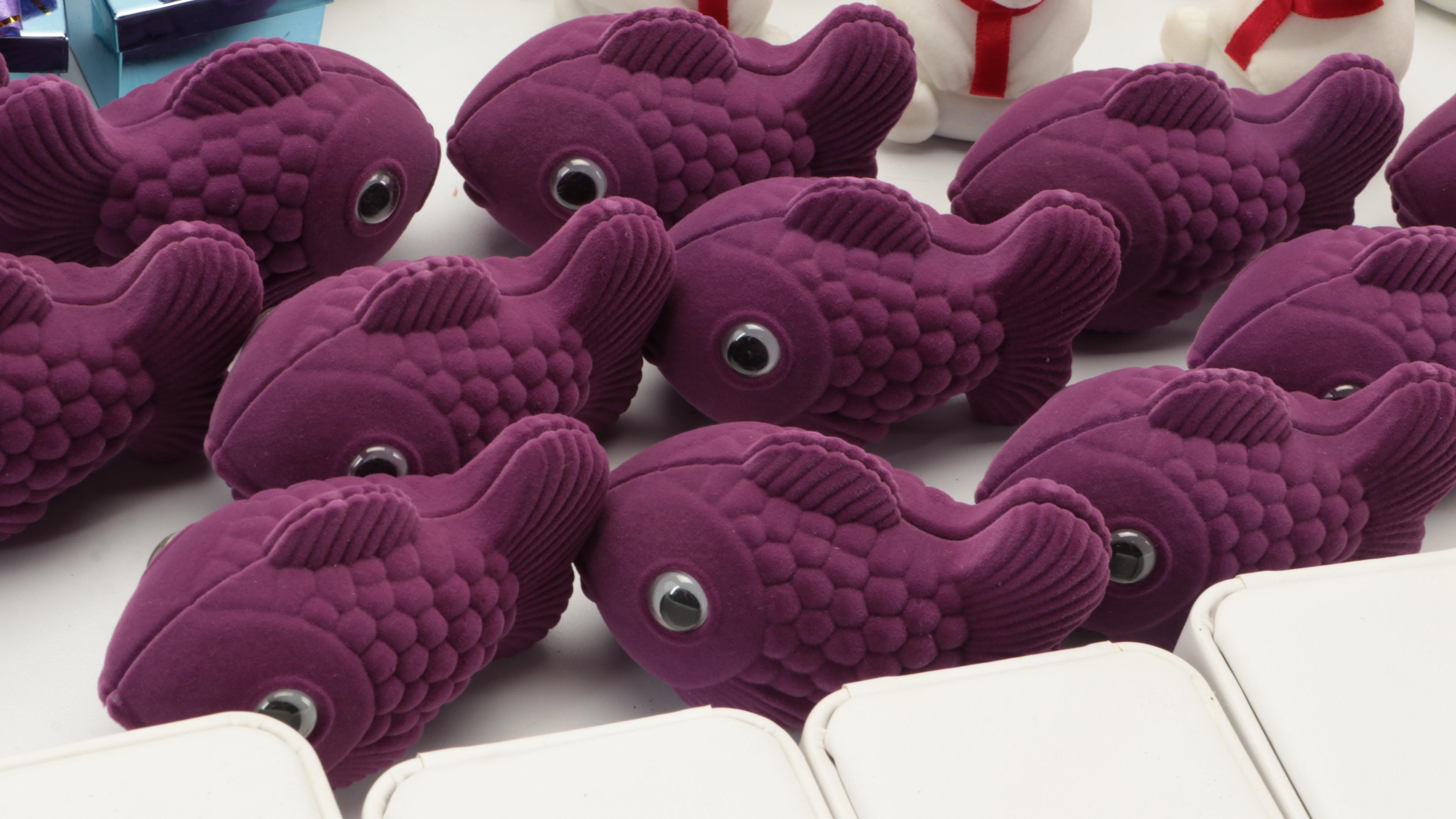 Assorted Fish, Bear, Metallic and Rectangular Jewelry Gift Boxes