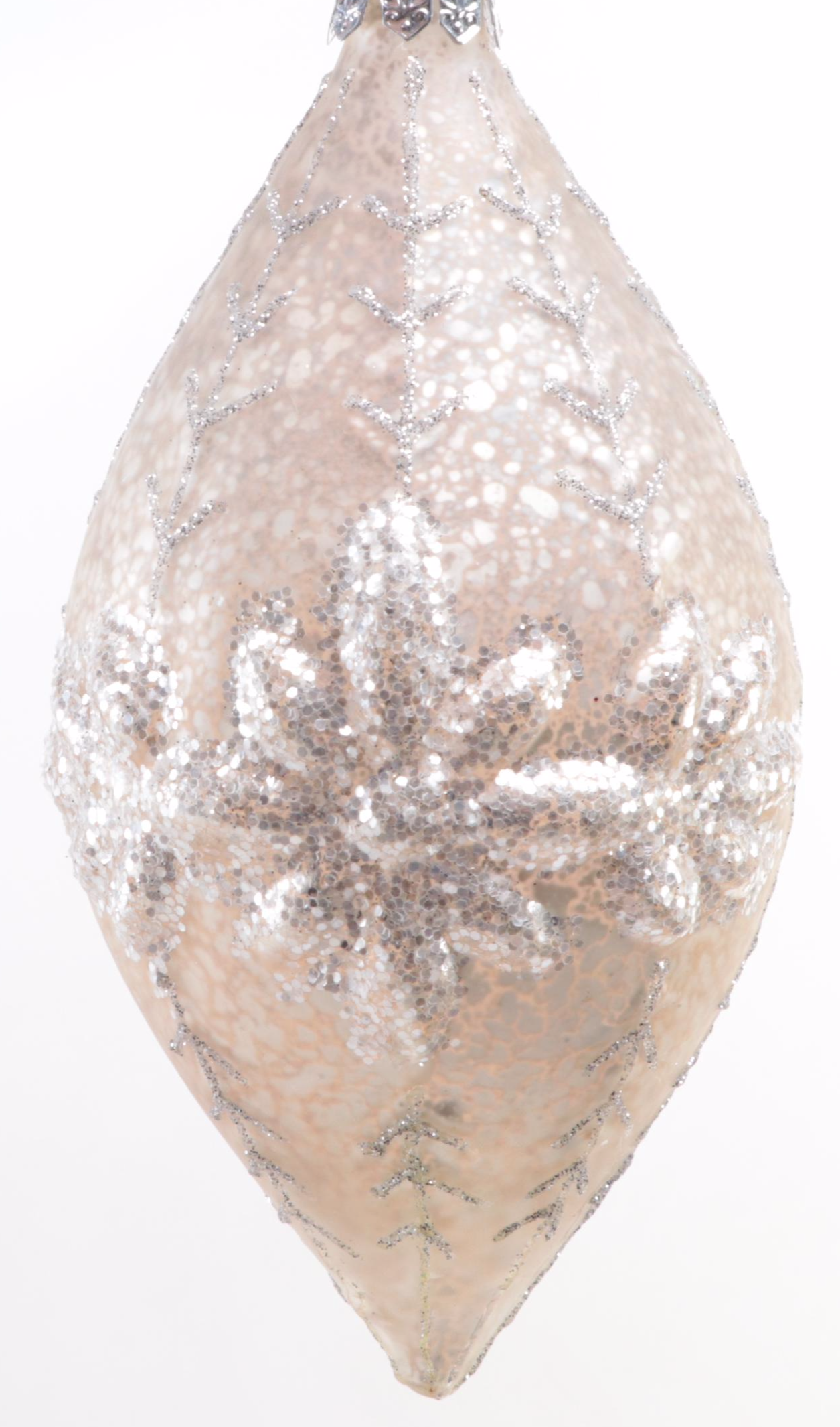 Hand Made Woven Wood Basket With Christmas Ornaments