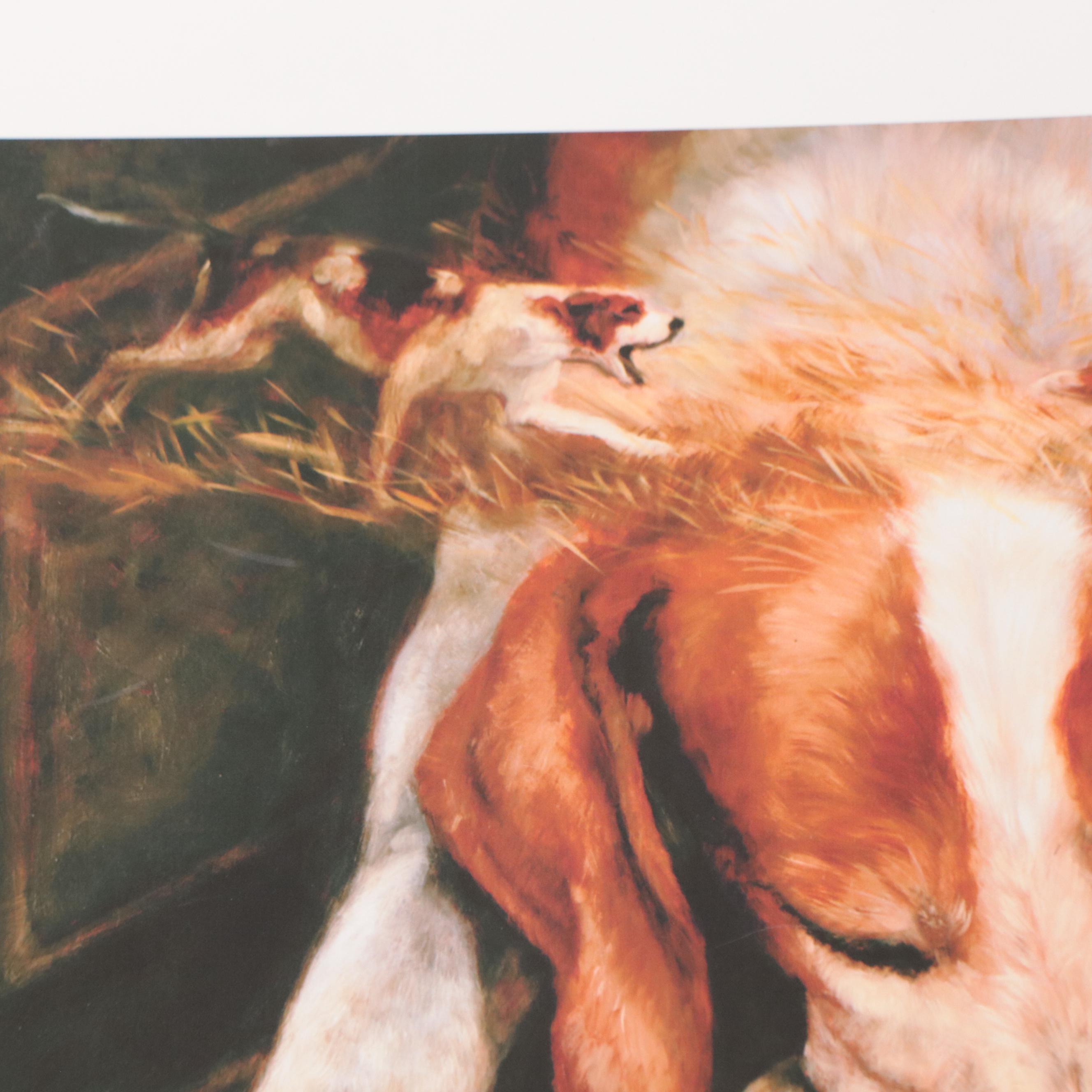 Two Giclées of Dogs After Susan Sponenberg "Coversation" and More