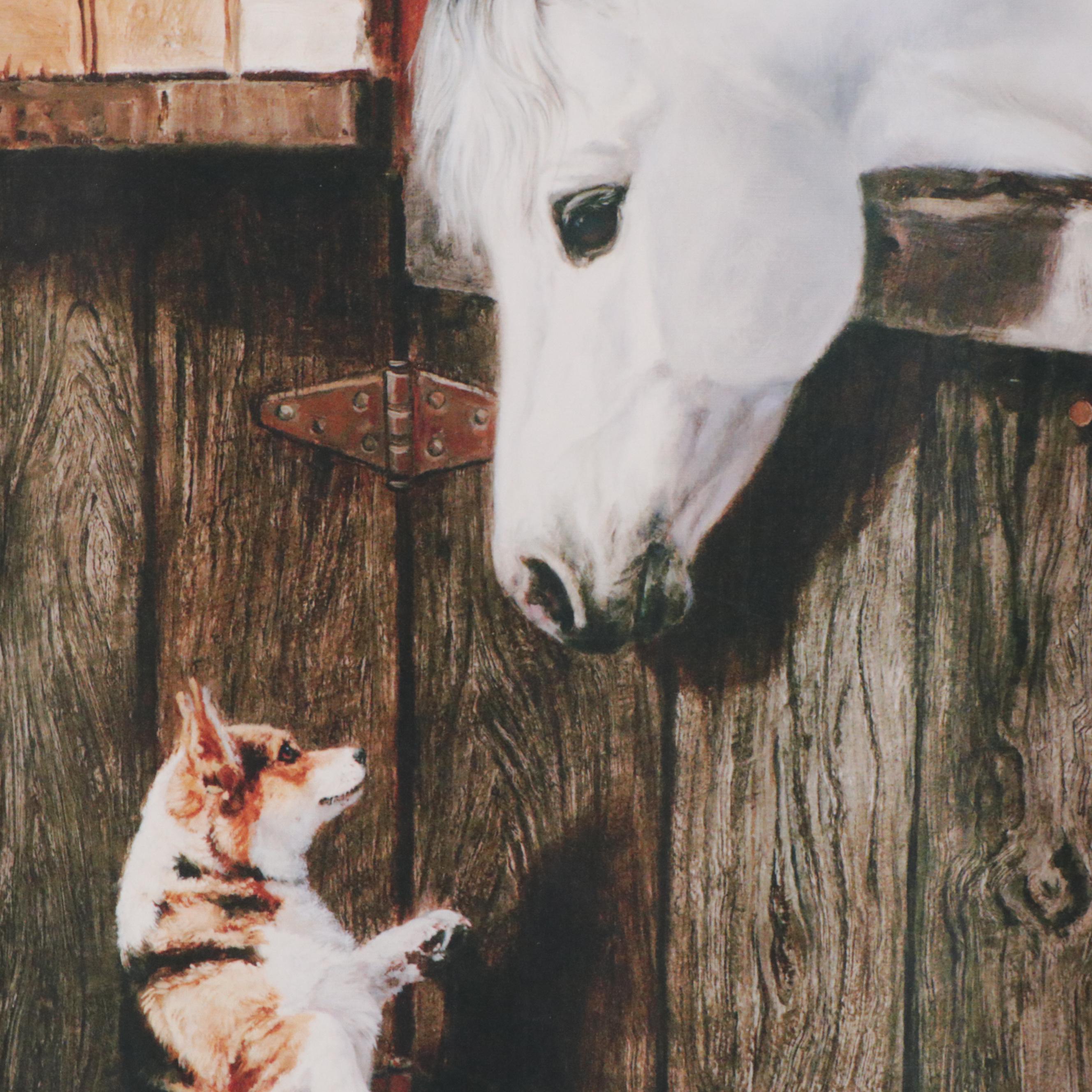 Two Giclées of Dogs After Susan Sponenberg "Coversation" and More