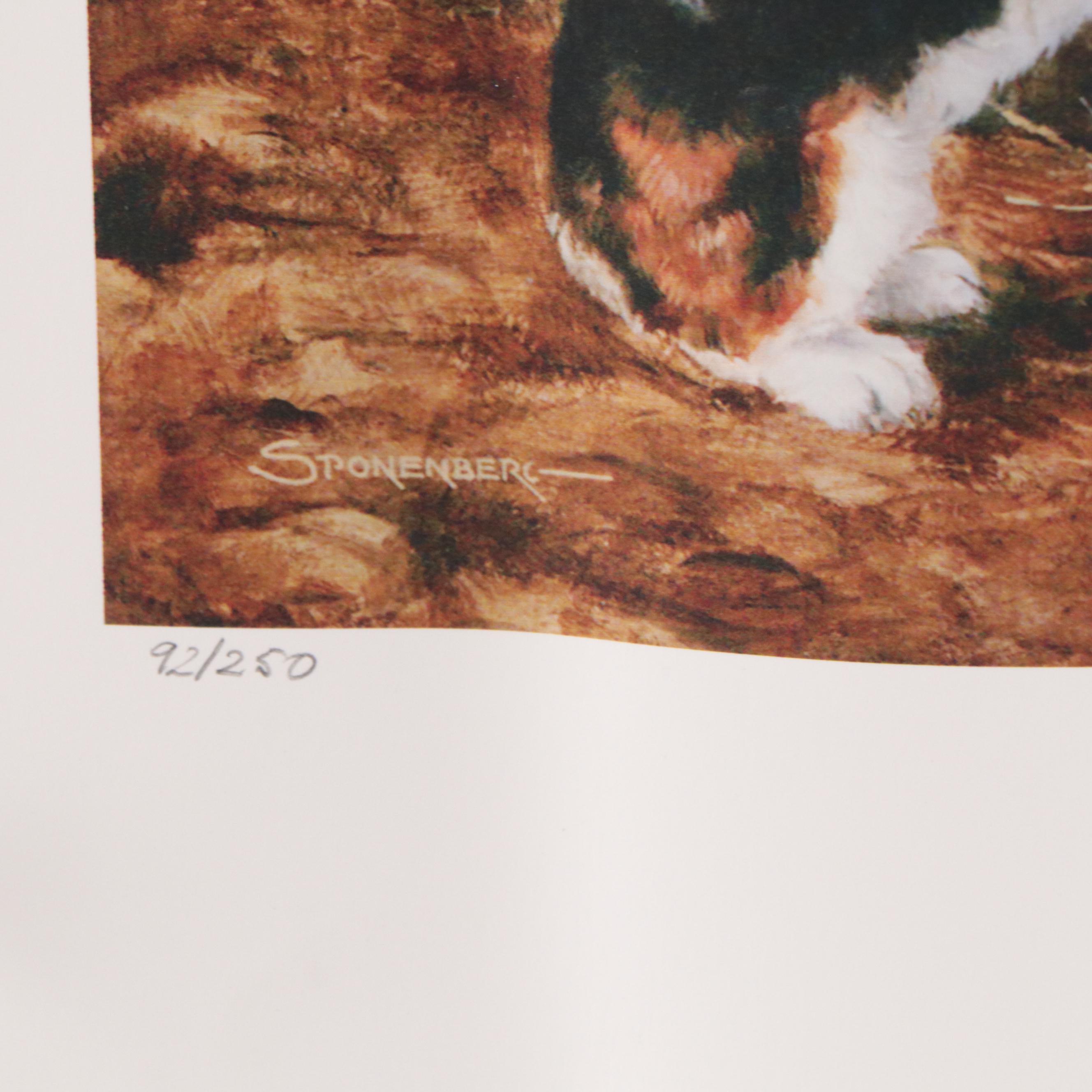 Two Giclées of Dogs After Susan Sponenberg "Coversation" and More