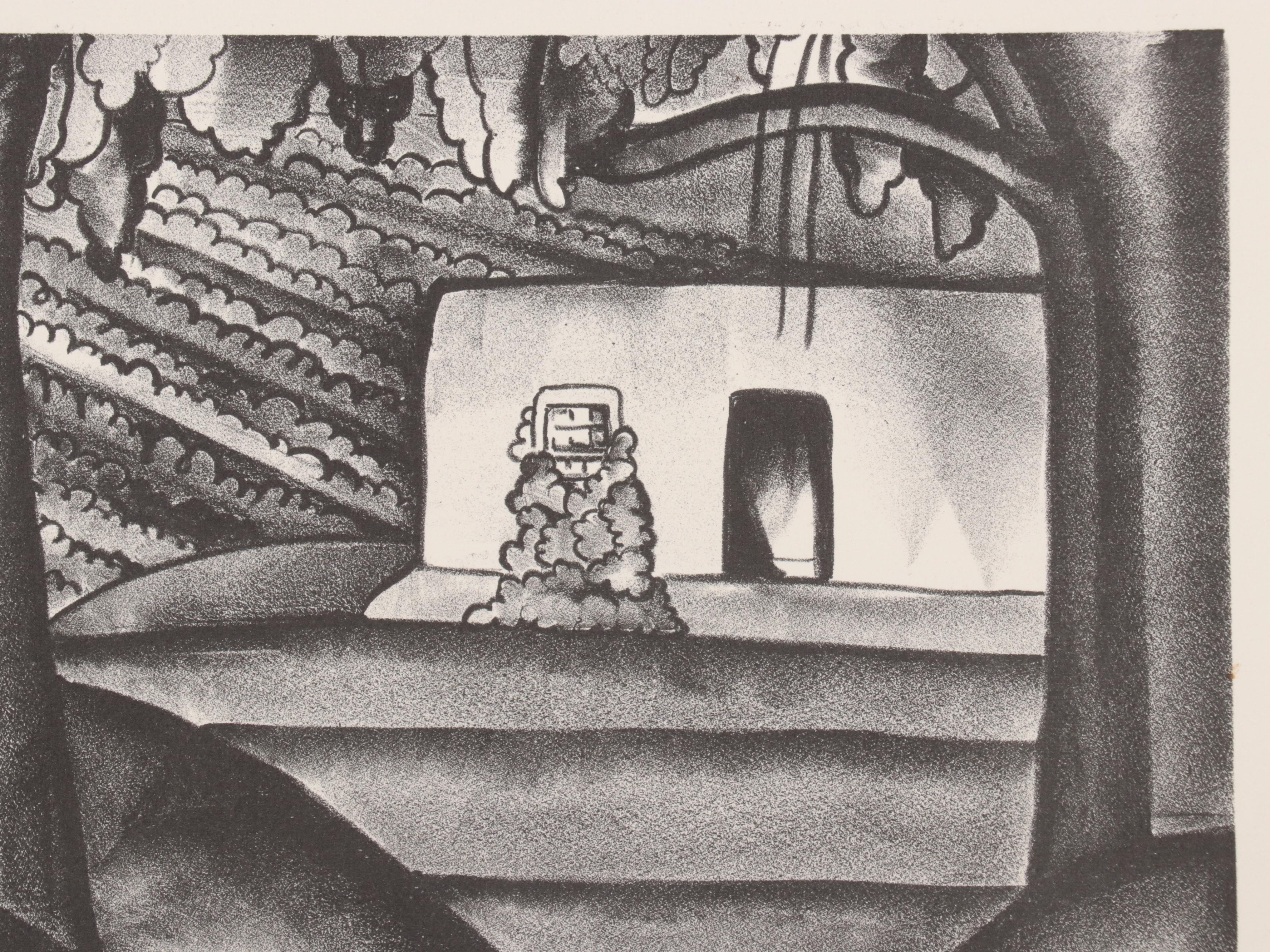 Dorothy Kent Lithograph of Landscape